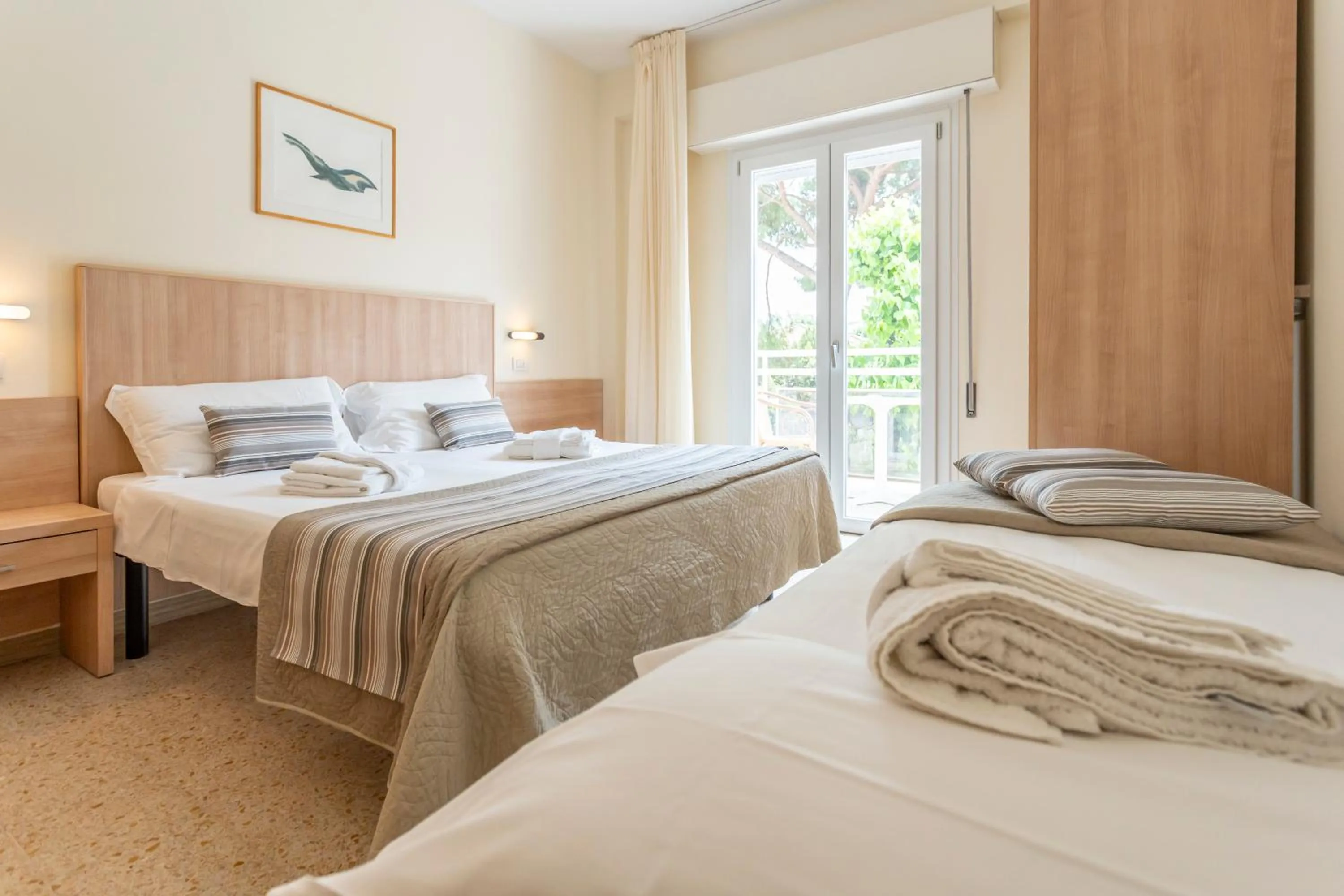 Bedroom, Bed in Hotel Cormoran Riccione