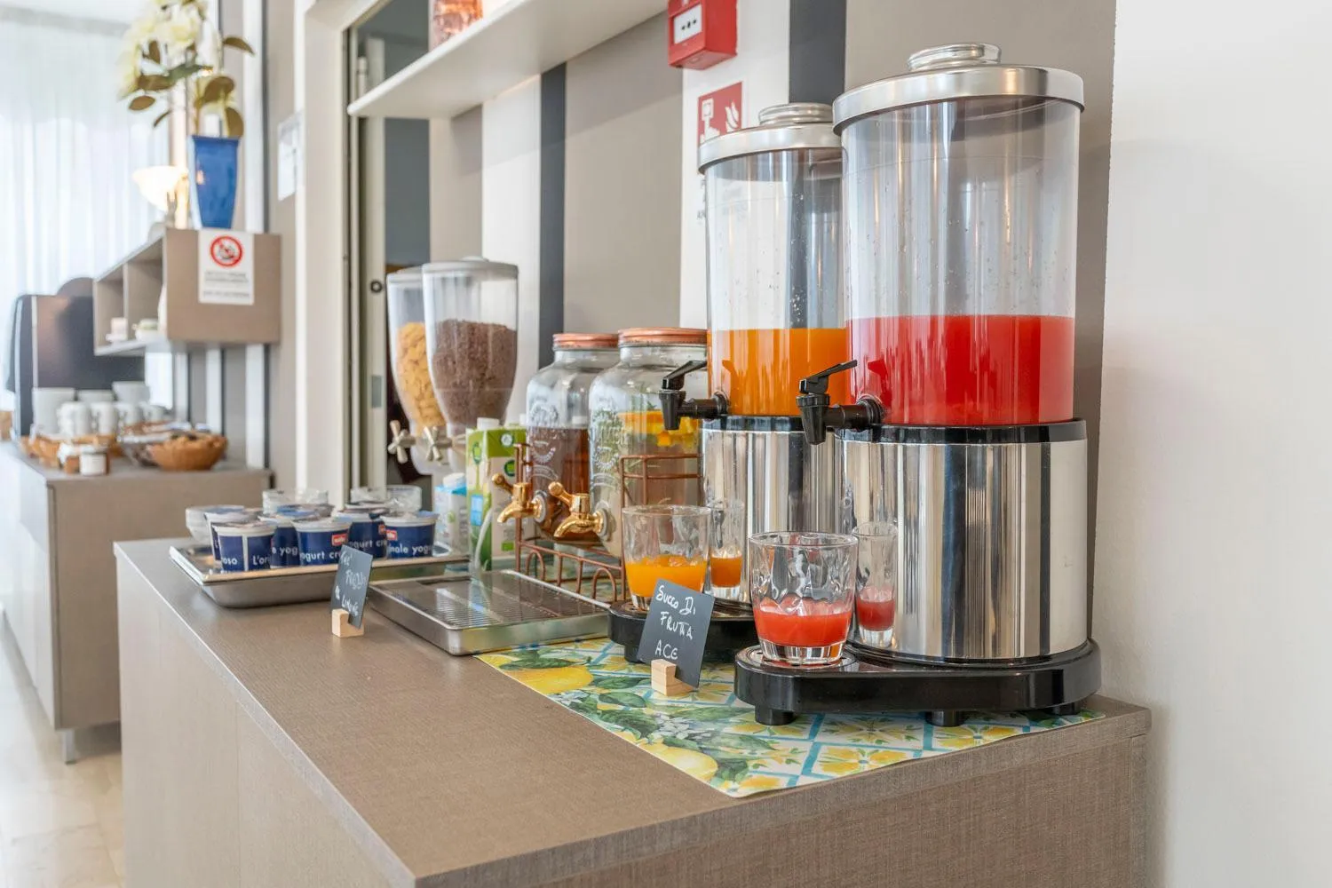 Food and drinks in Hotel Cormoran Riccione