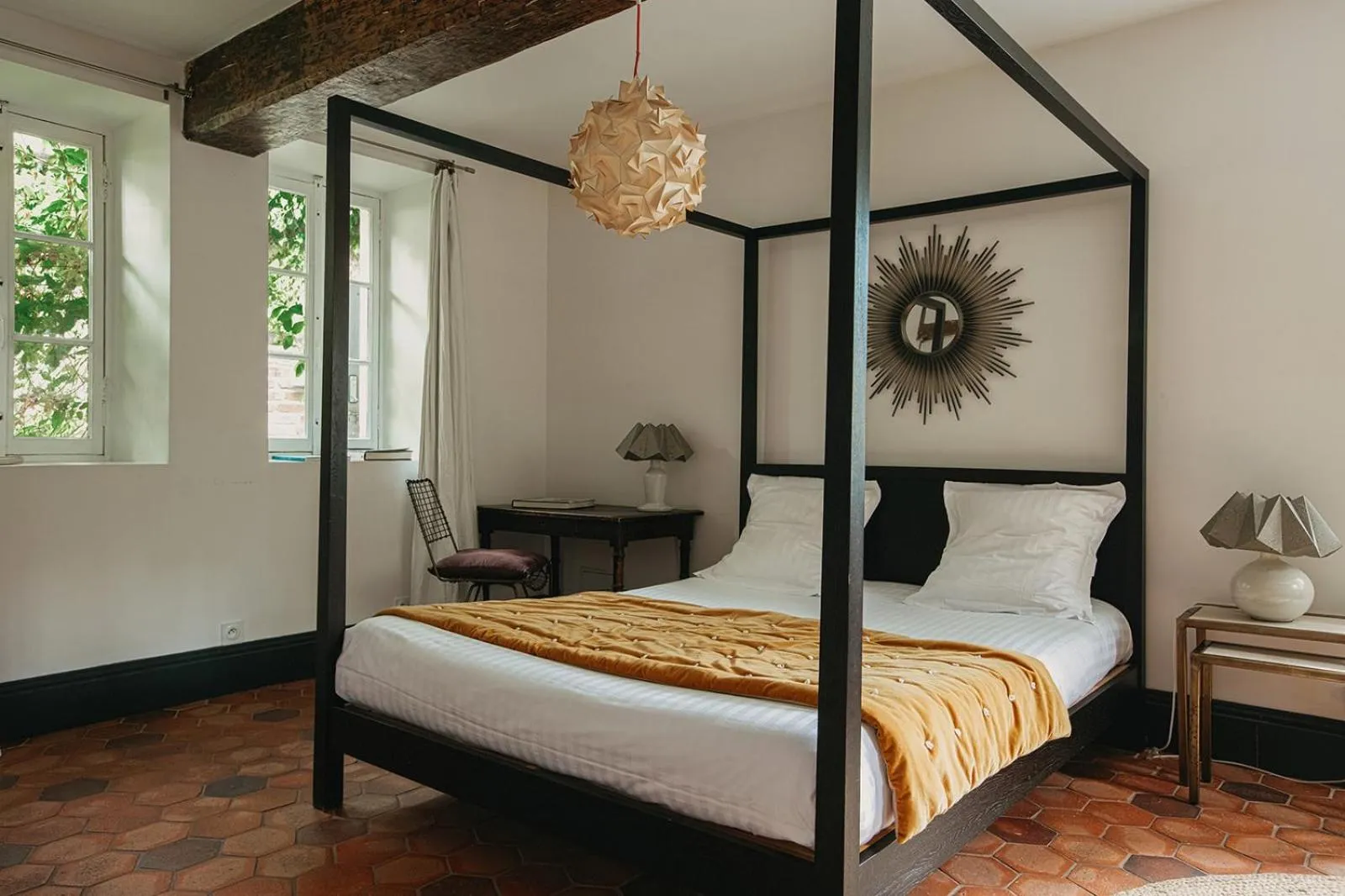 Bedroom, Bed in La Dime de Giverny - Chambres d'hôtes