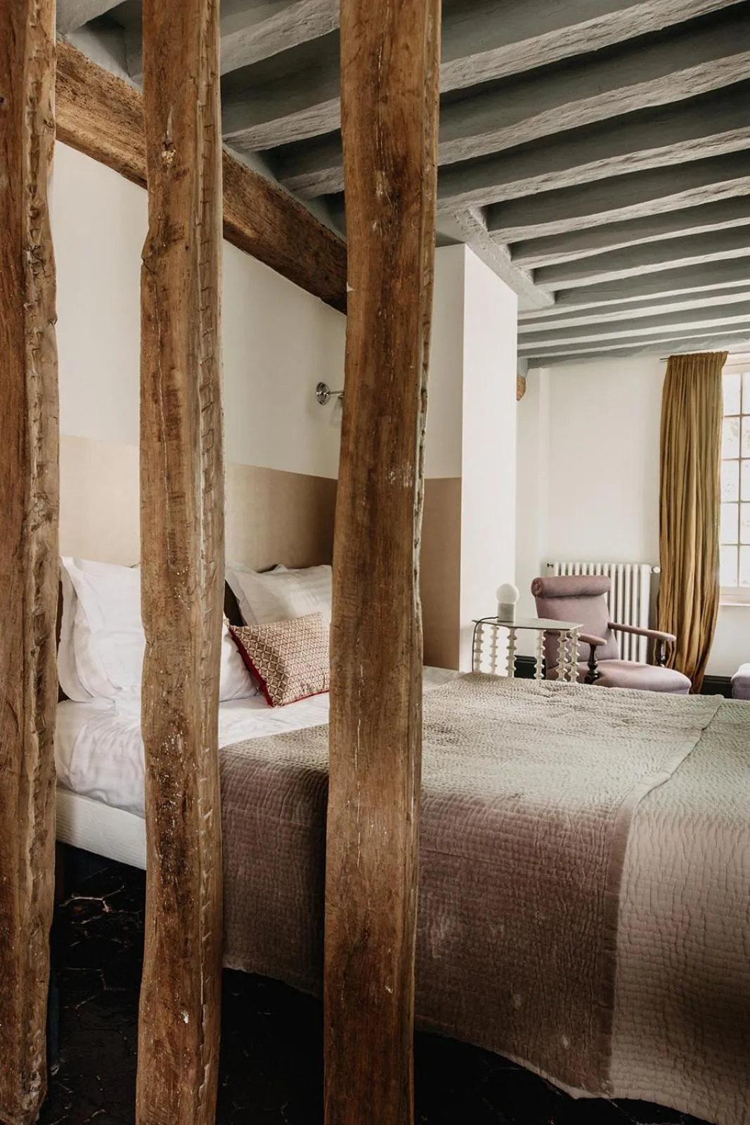 Bedroom, Bed in La Dime de Giverny - Chambres d'hôtes