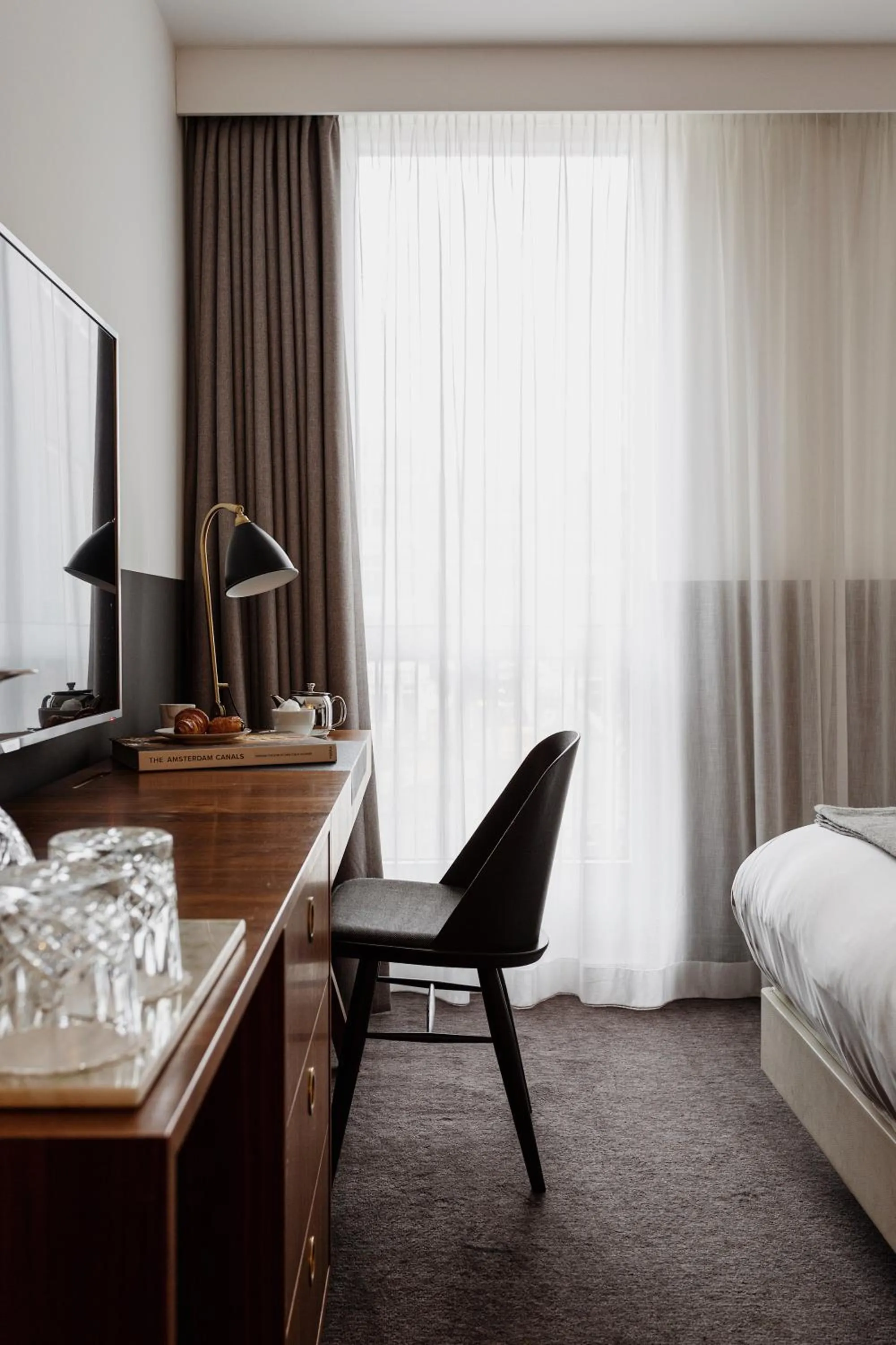Decorative detail, Bed in Kimpton De Witt Amsterdam by IHG