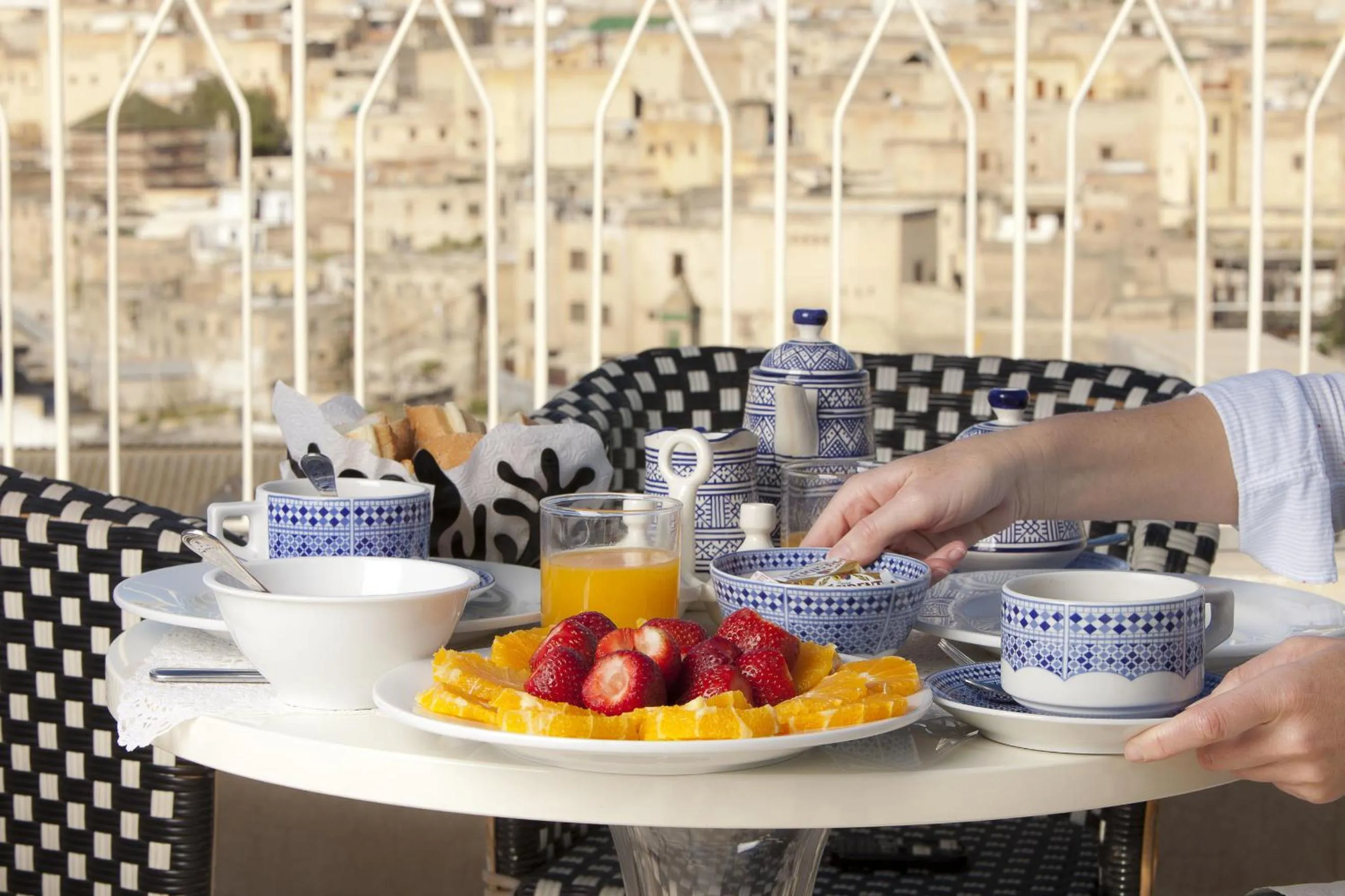 Food close-up in Riad Palais Bahia Fes