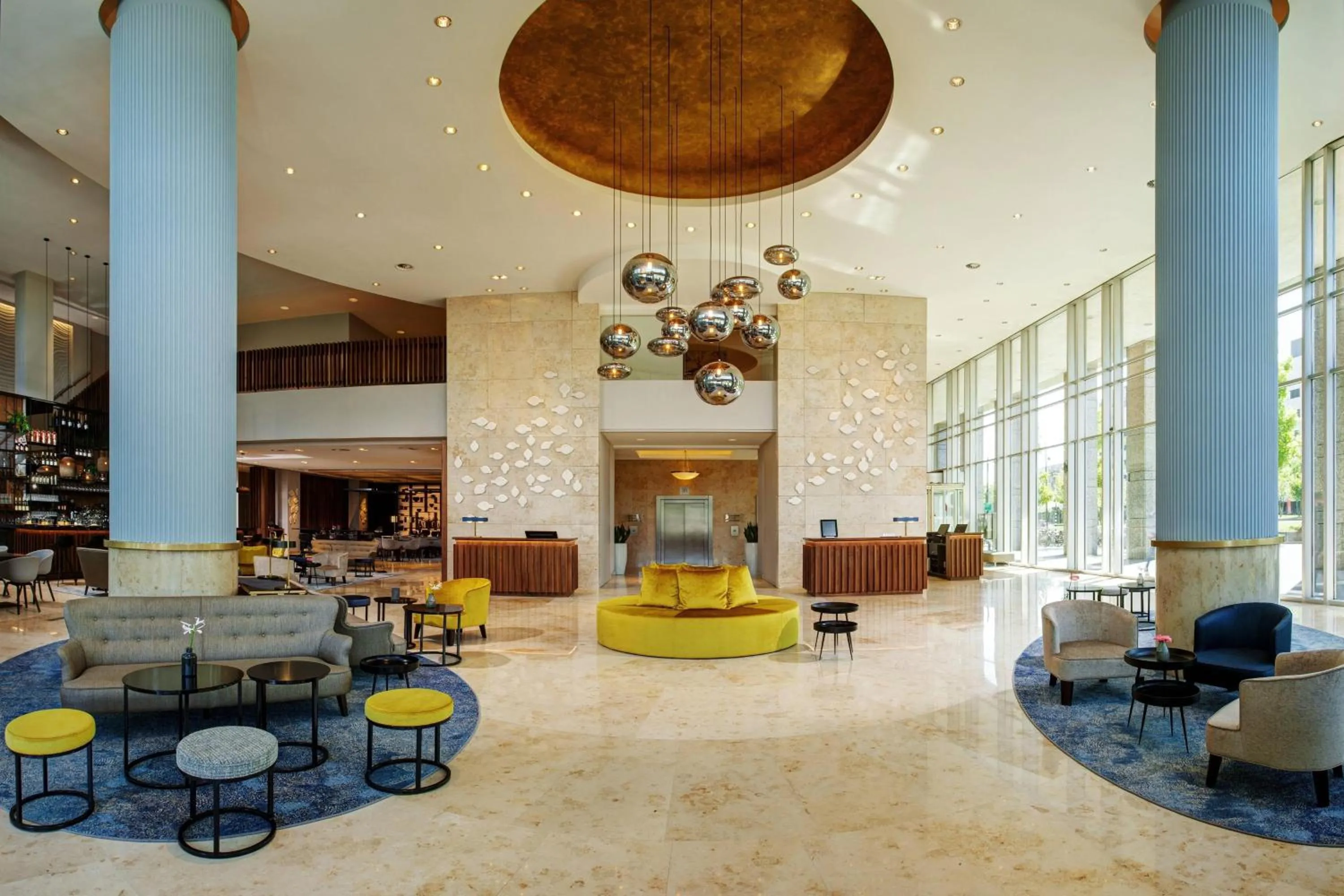 Lobby or reception in Rotterdam Marriott Hotel
