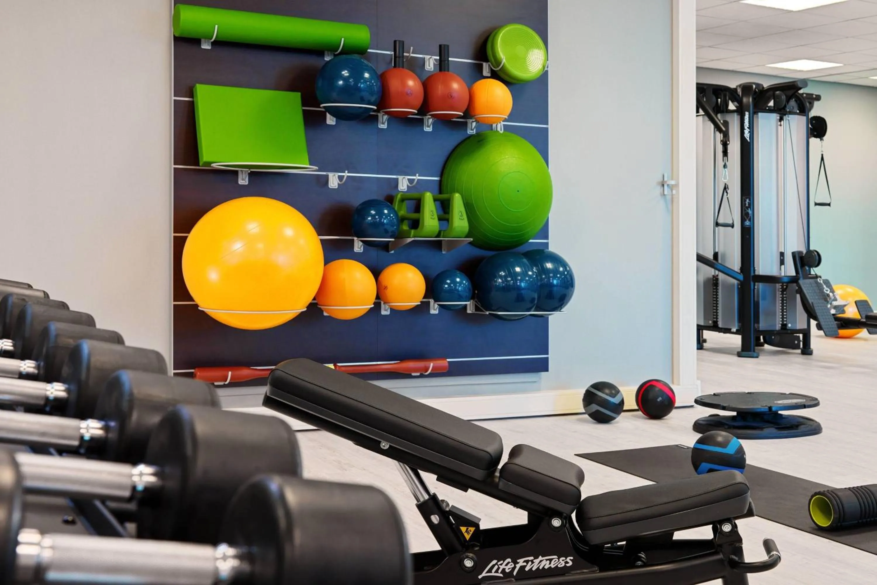 Fitness centre/facilities in Rotterdam Marriott Hotel