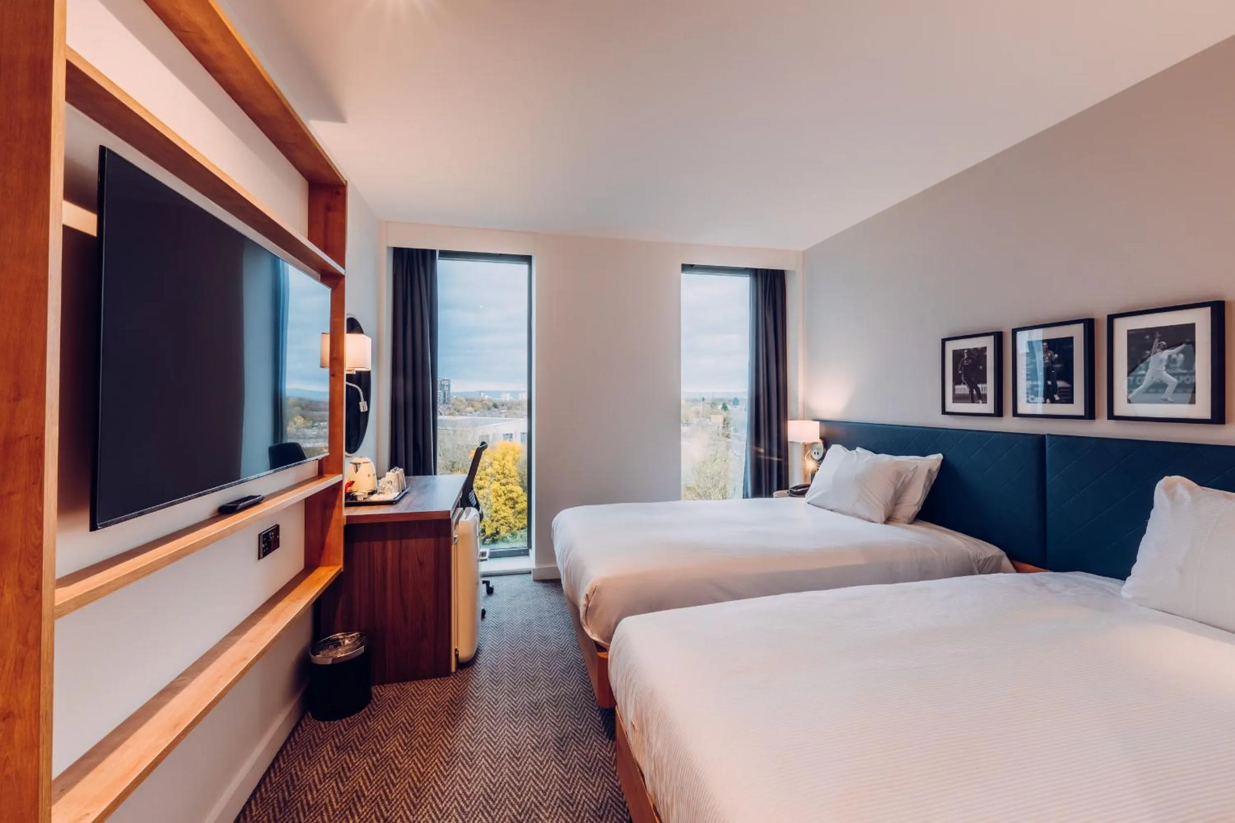 Bed in Hilton Garden Inn Manchester Emirates Old Trafford