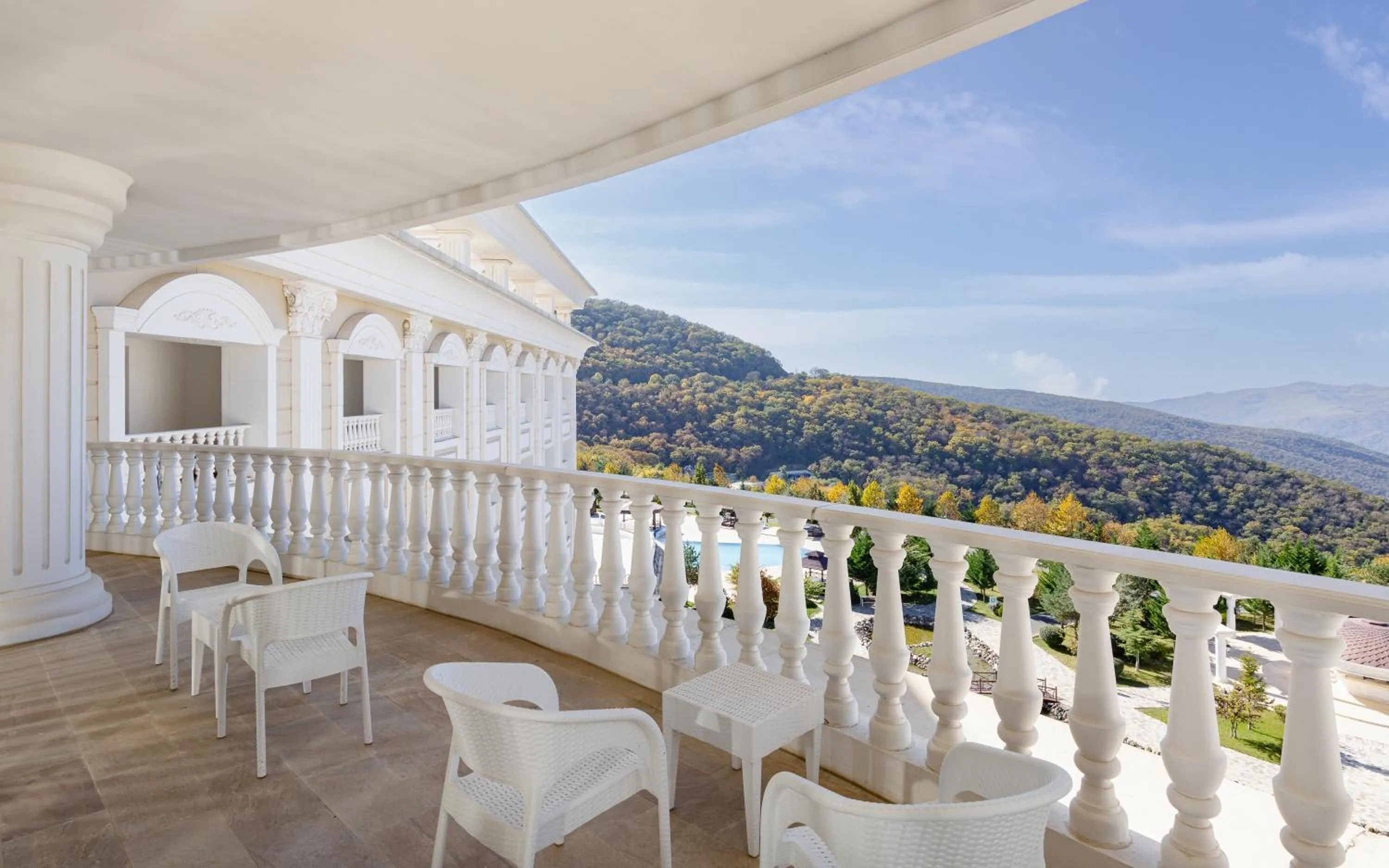 Balcony/Terrace in Shamakhi Palace Sharadil
