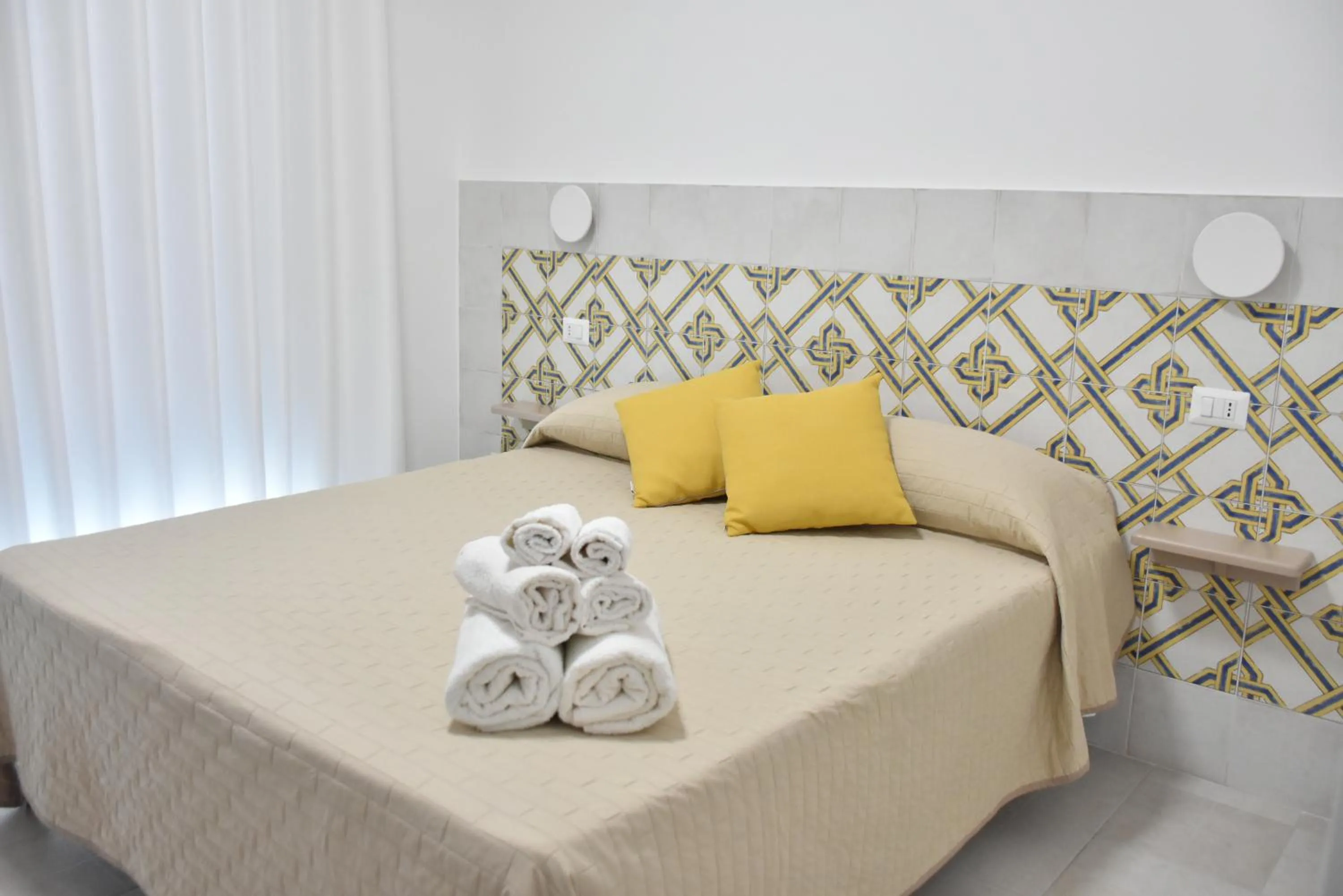 Bed in Hotel Villa del Sole