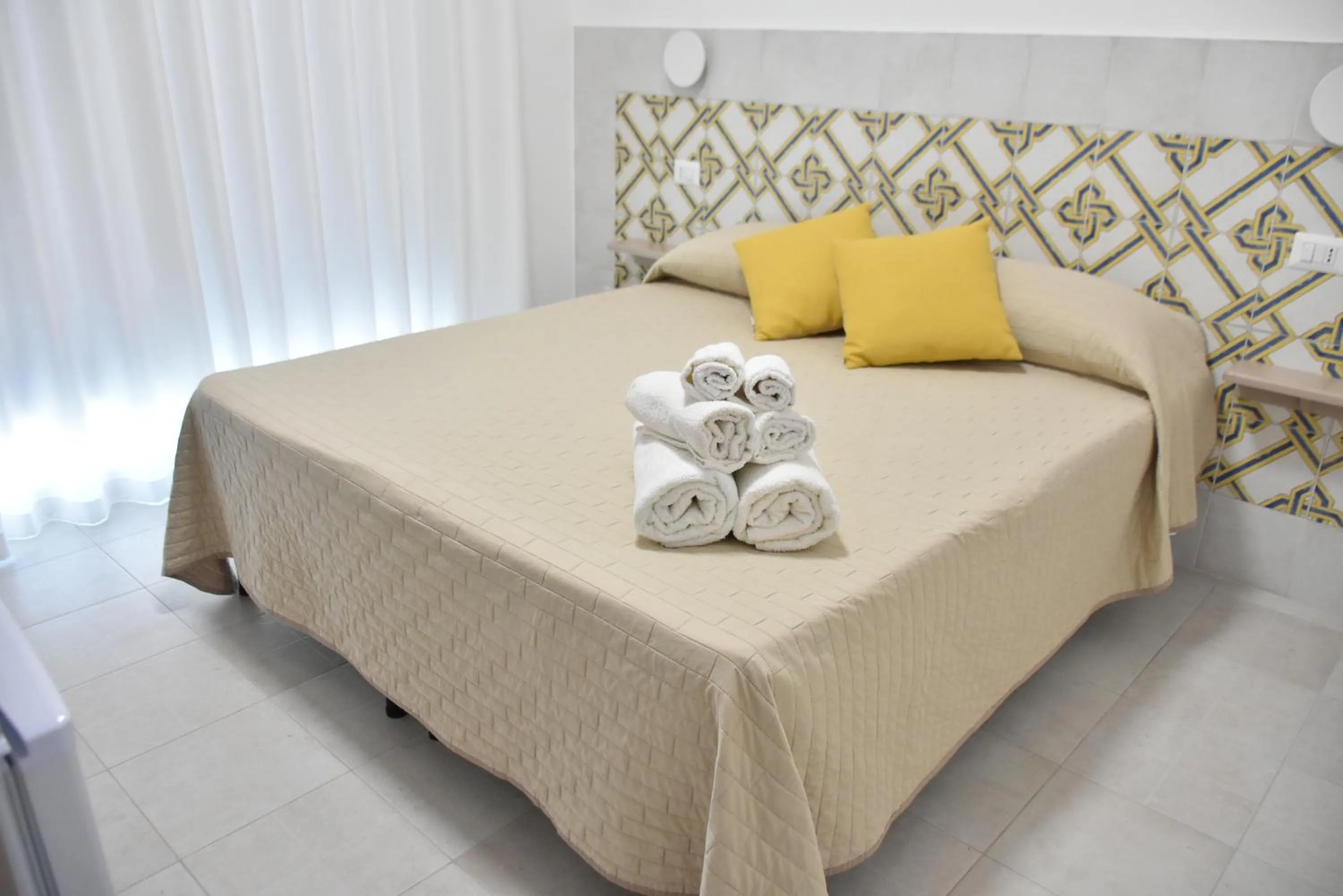 Bed in Hotel Villa del Sole
