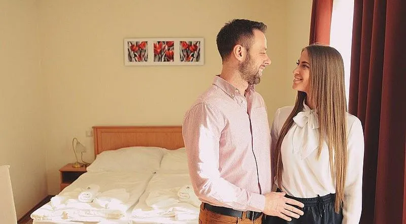 Bed in Hotel Halászkert Badacsony