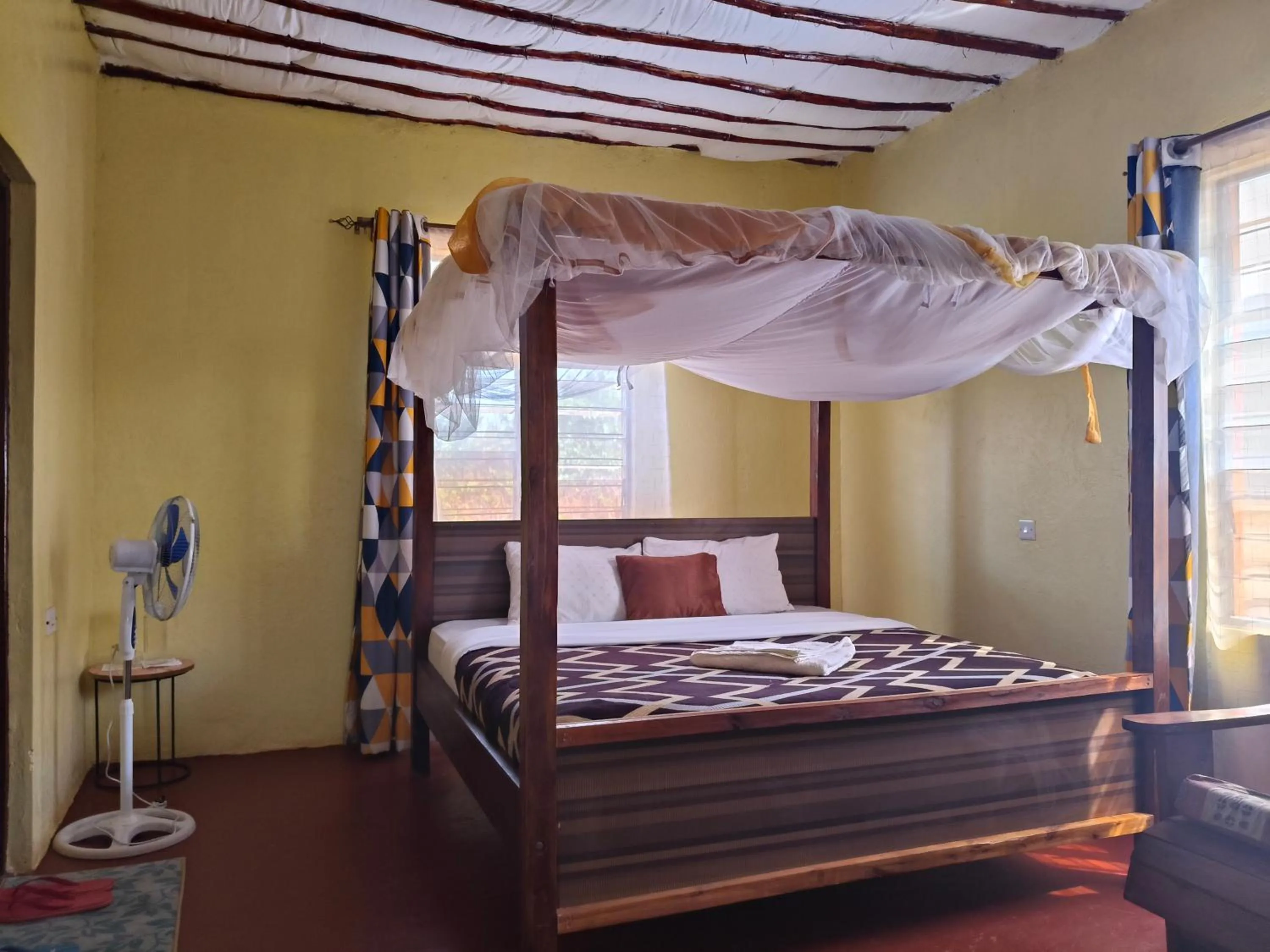 Bed in Tausa Tsavo Eco Lodge