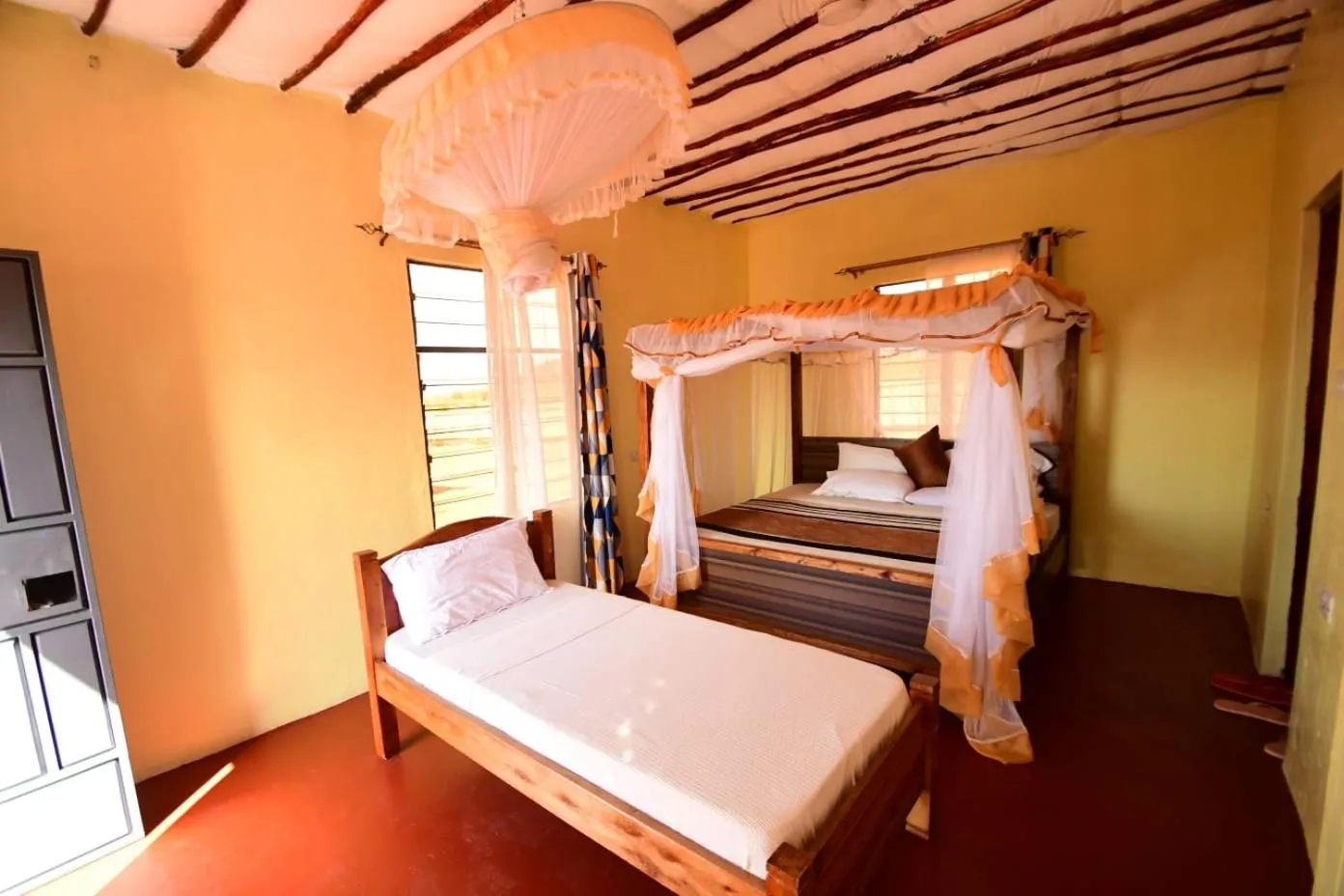 Bed in Tausa Tsavo Eco Lodge