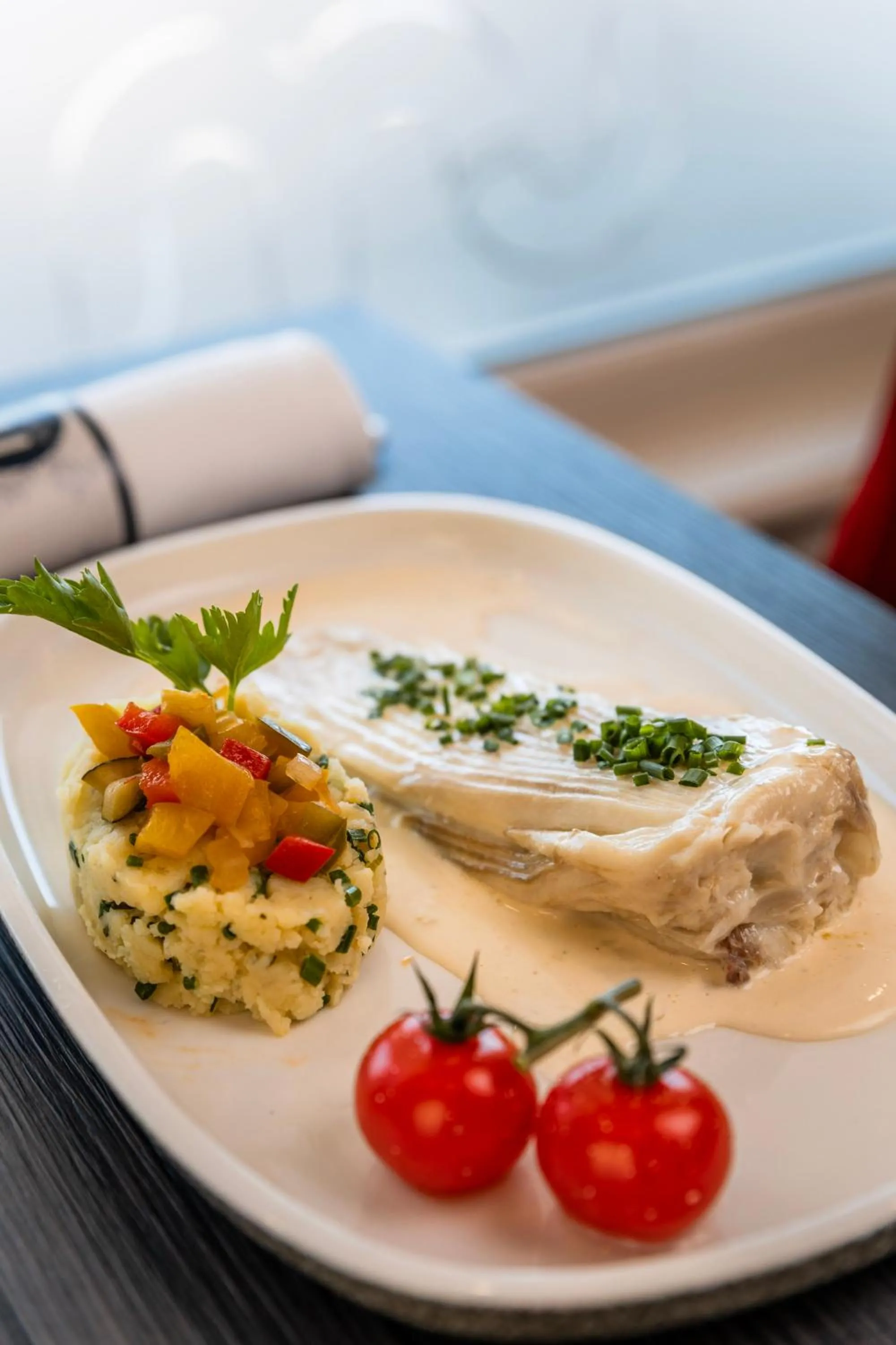 Food in Le Grand Hôtel de la Marine "face à la mer"