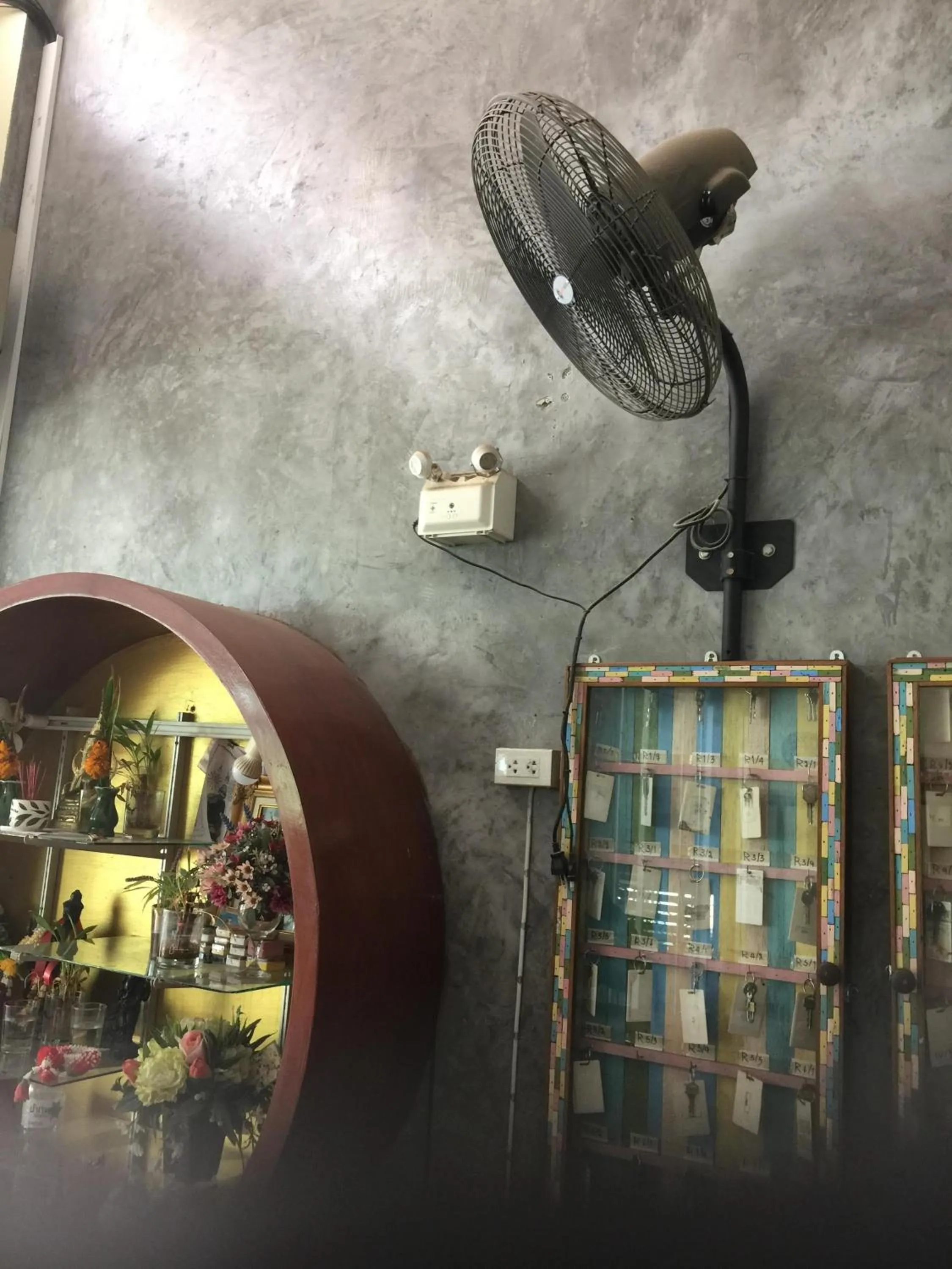 fireplace in Phangan Barsay Hostel