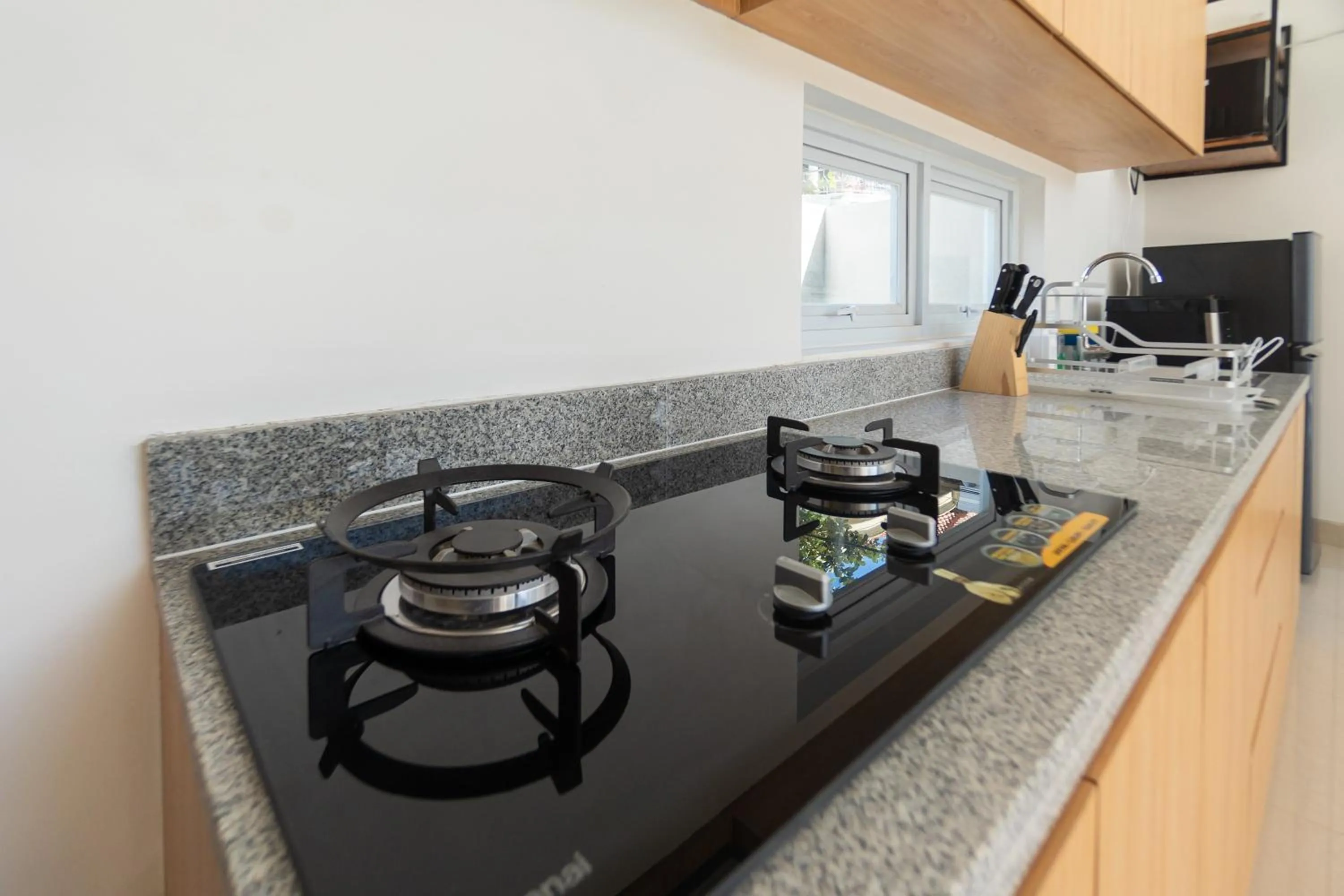 Kitchen or kitchenette in Villa Berlian Kuta