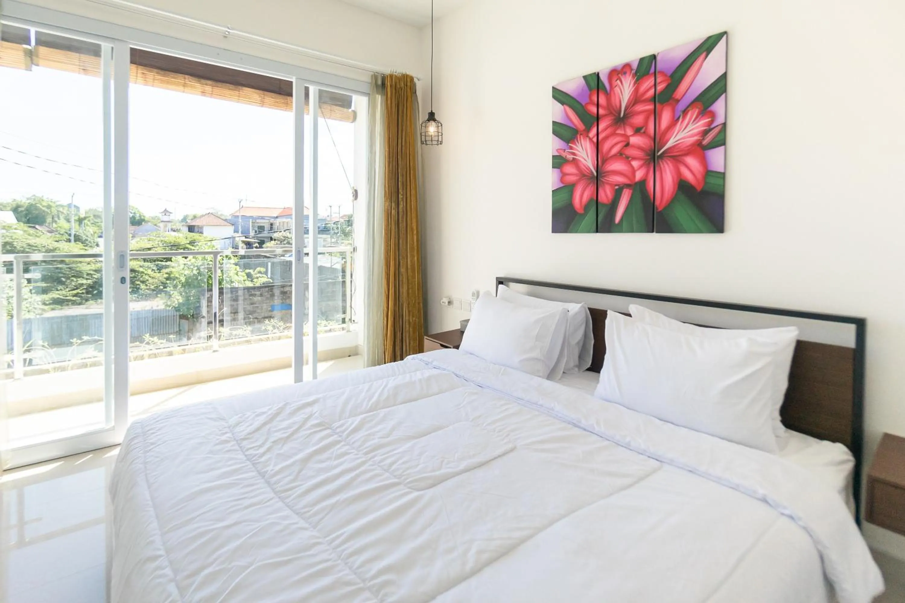 Bed in Villa Berlian Kuta