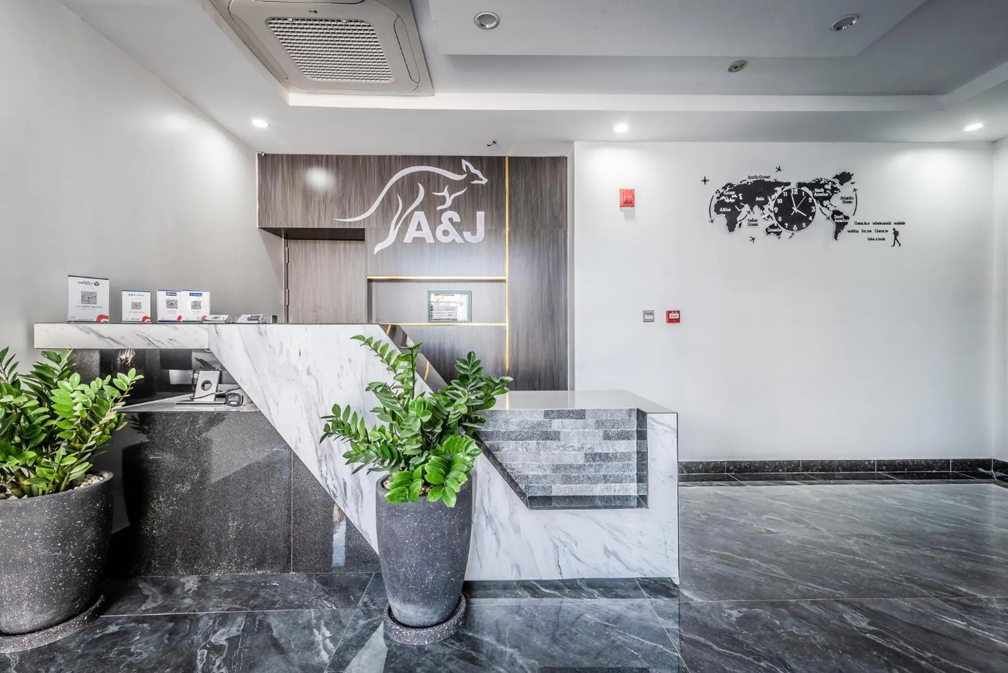 Lobby or reception in A&J Kampot Boutique