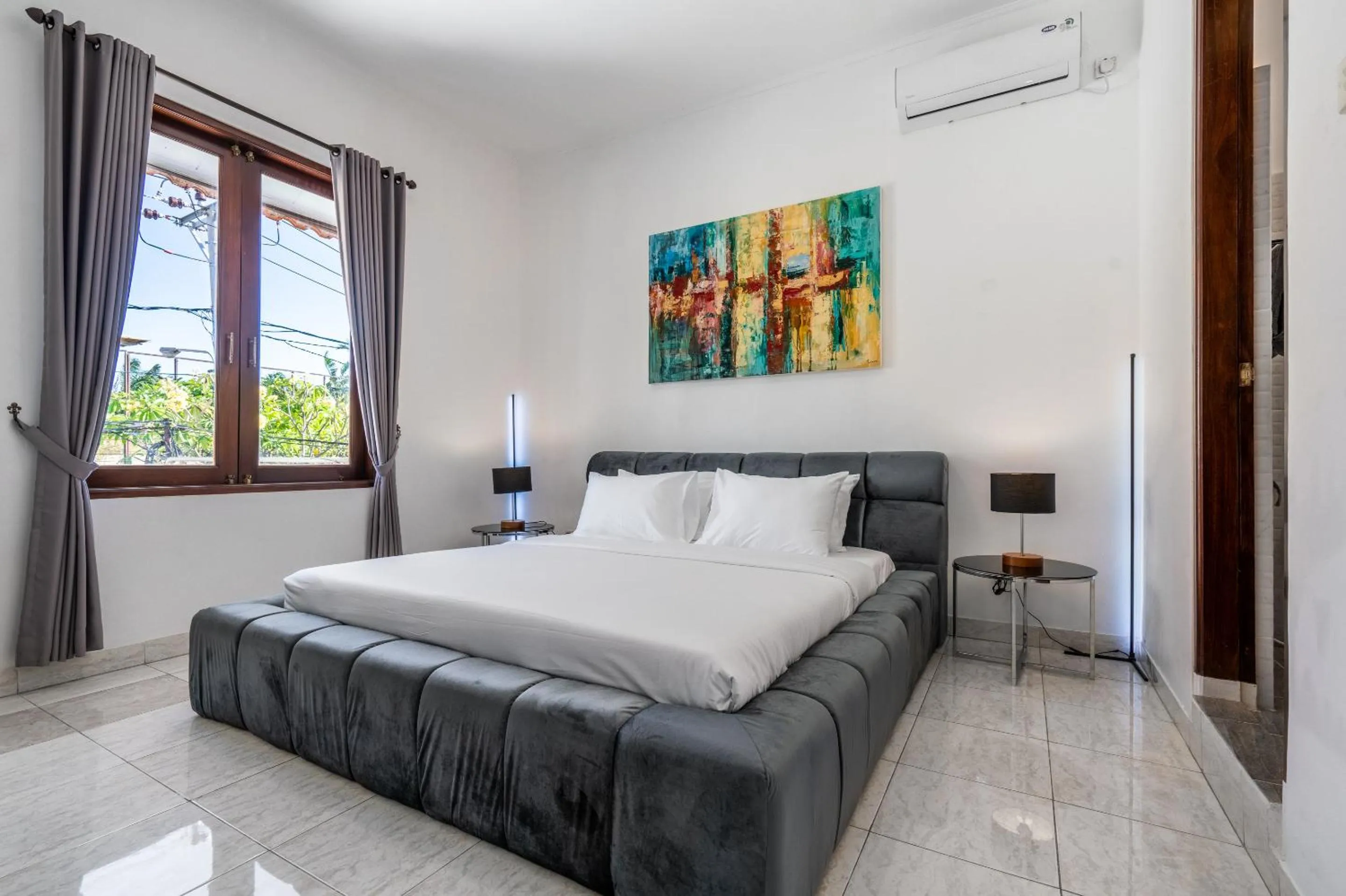 Bedroom, Bed in Villa Sky View - Seminyak