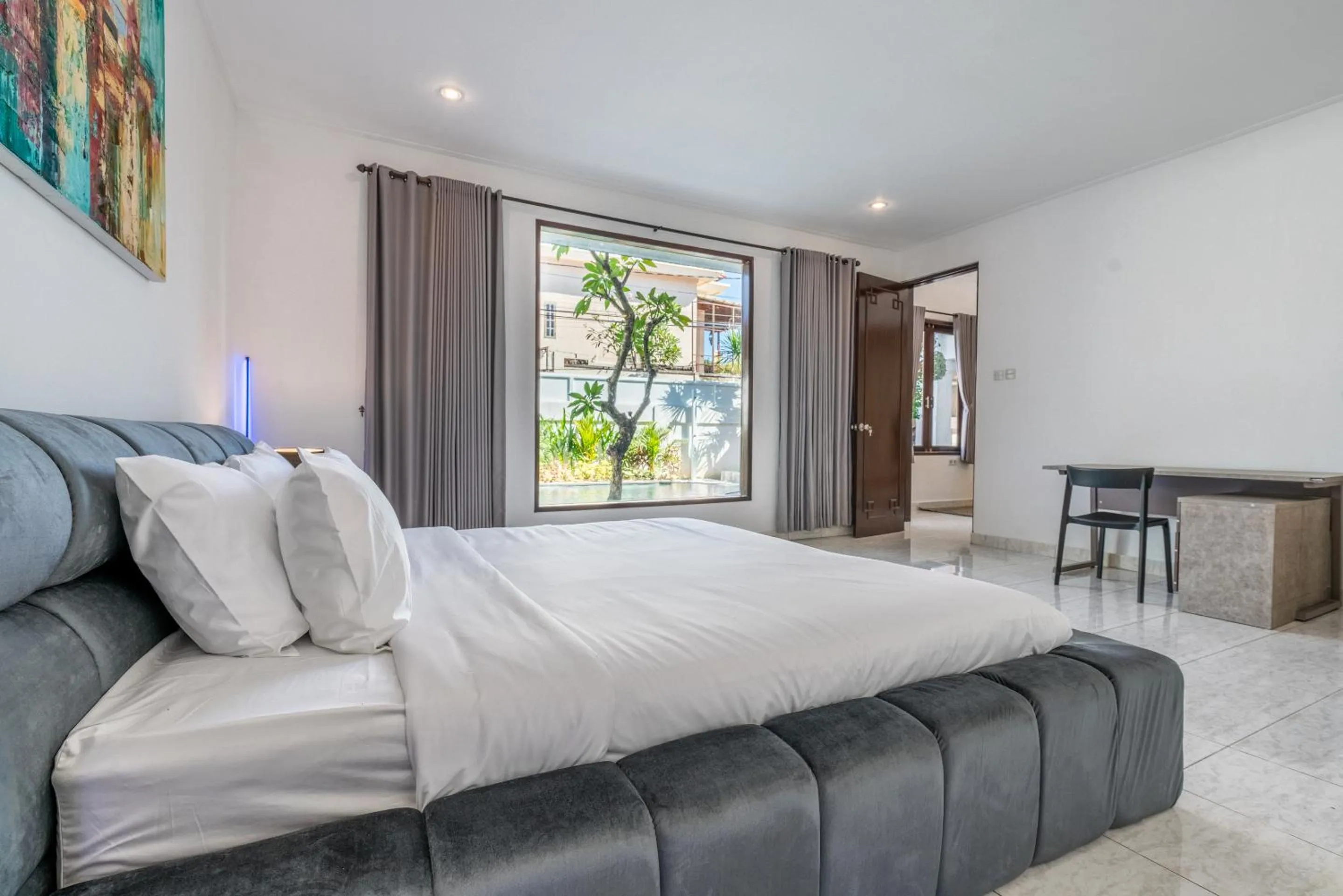 Bedroom, Bed in Villa Sky View - Seminyak