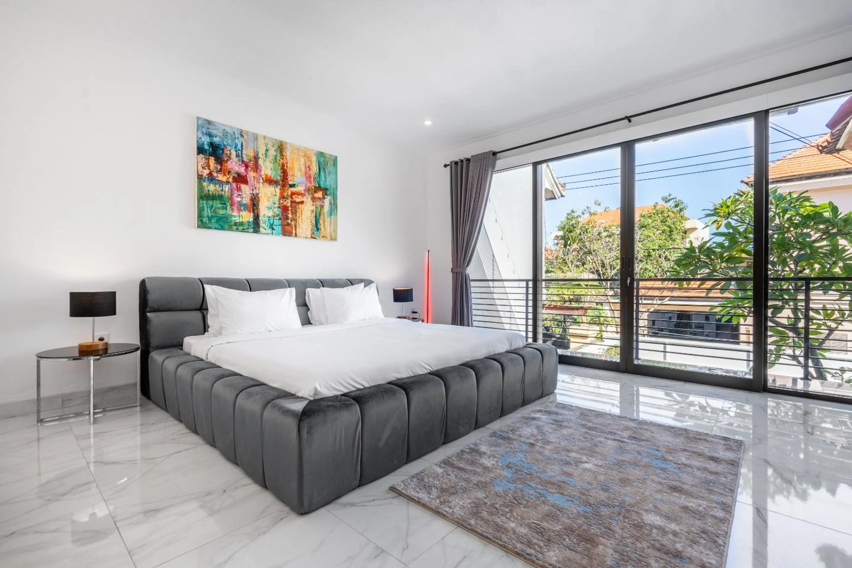 Bedroom, Bed in Villa Sky View - Seminyak