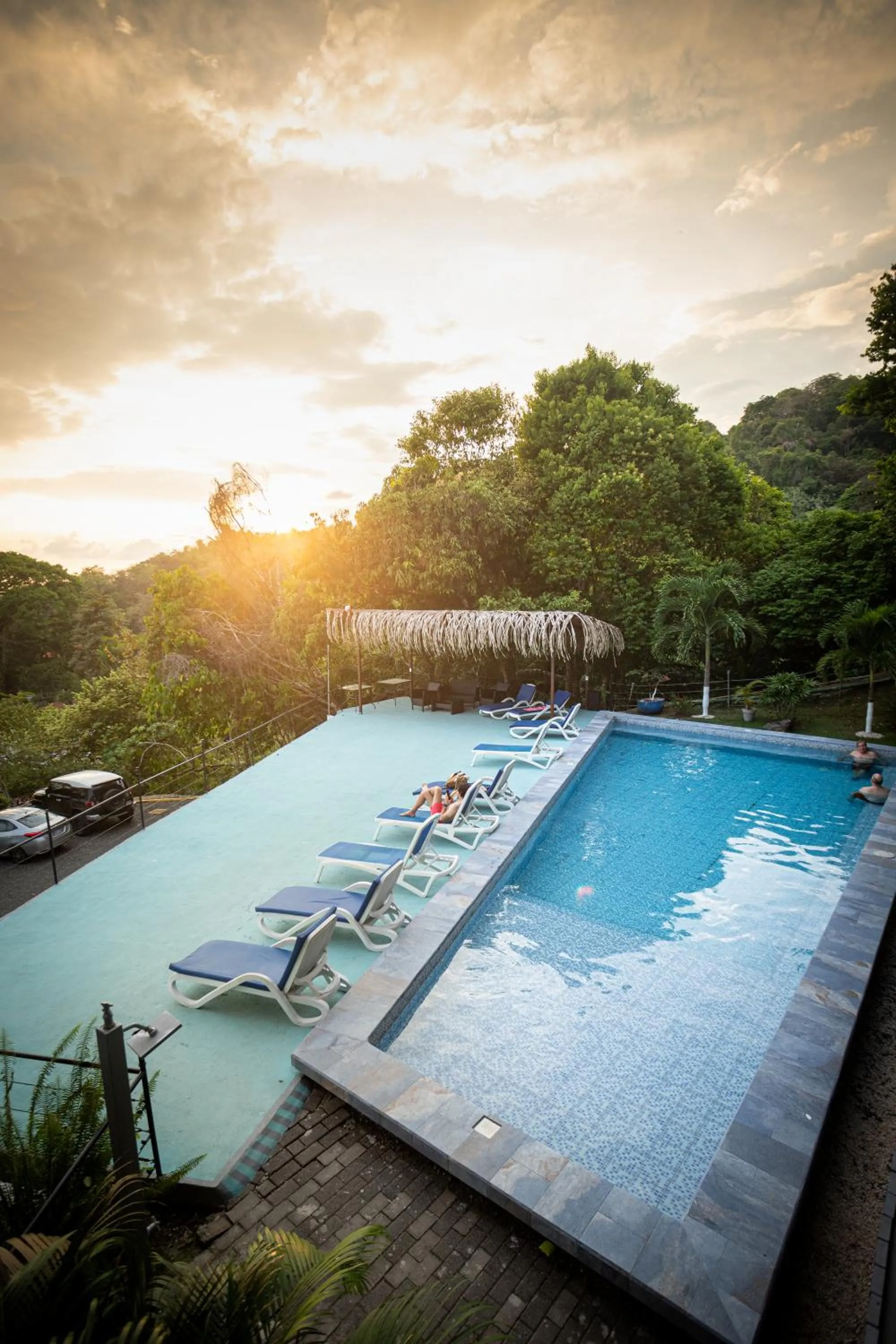 Swimming pool in El Faro Containers Beach Hotel