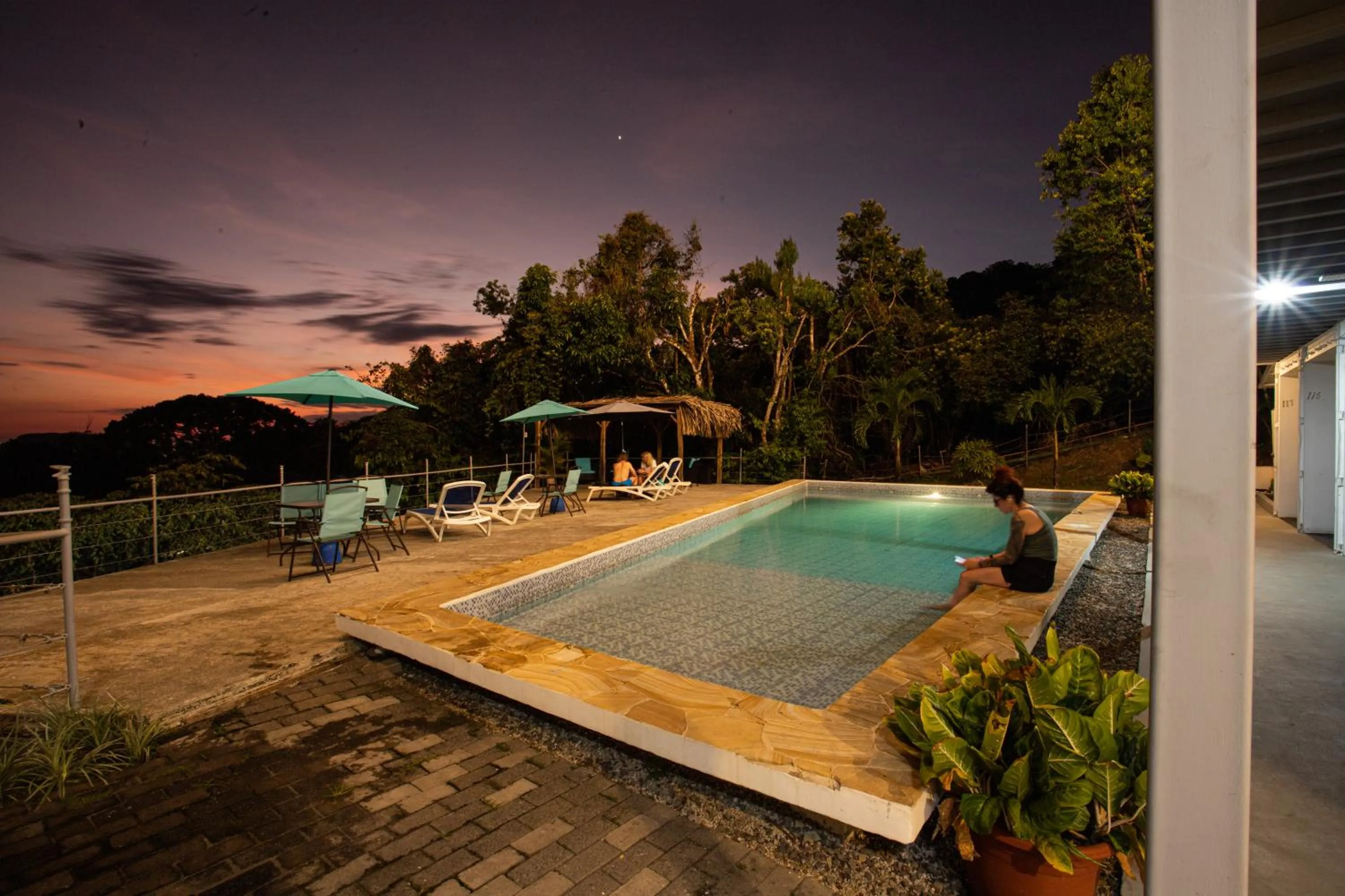 Swimming pool in El Faro Containers Beach Hotel