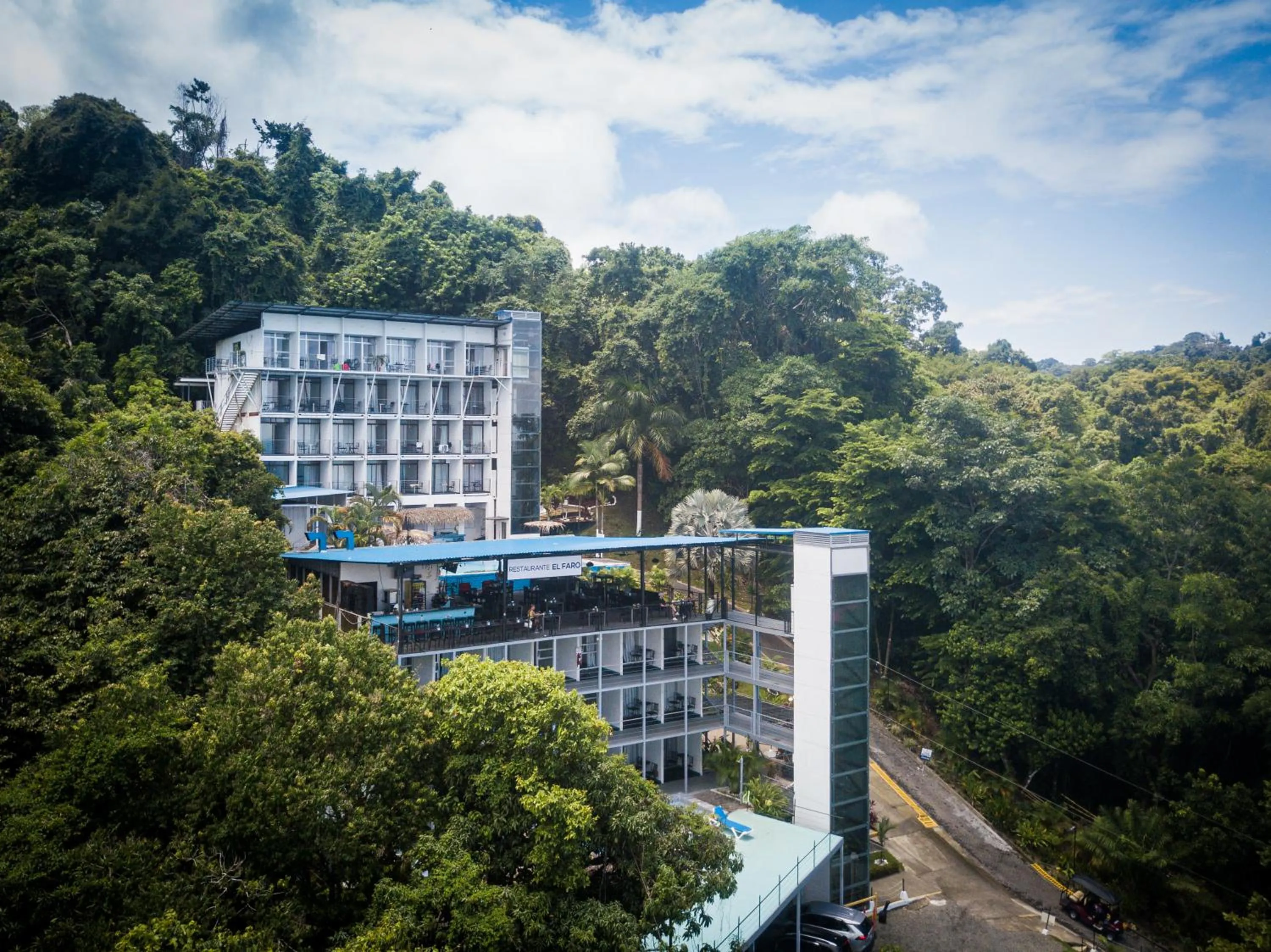 Property building in El Faro Containers Beach Hotel