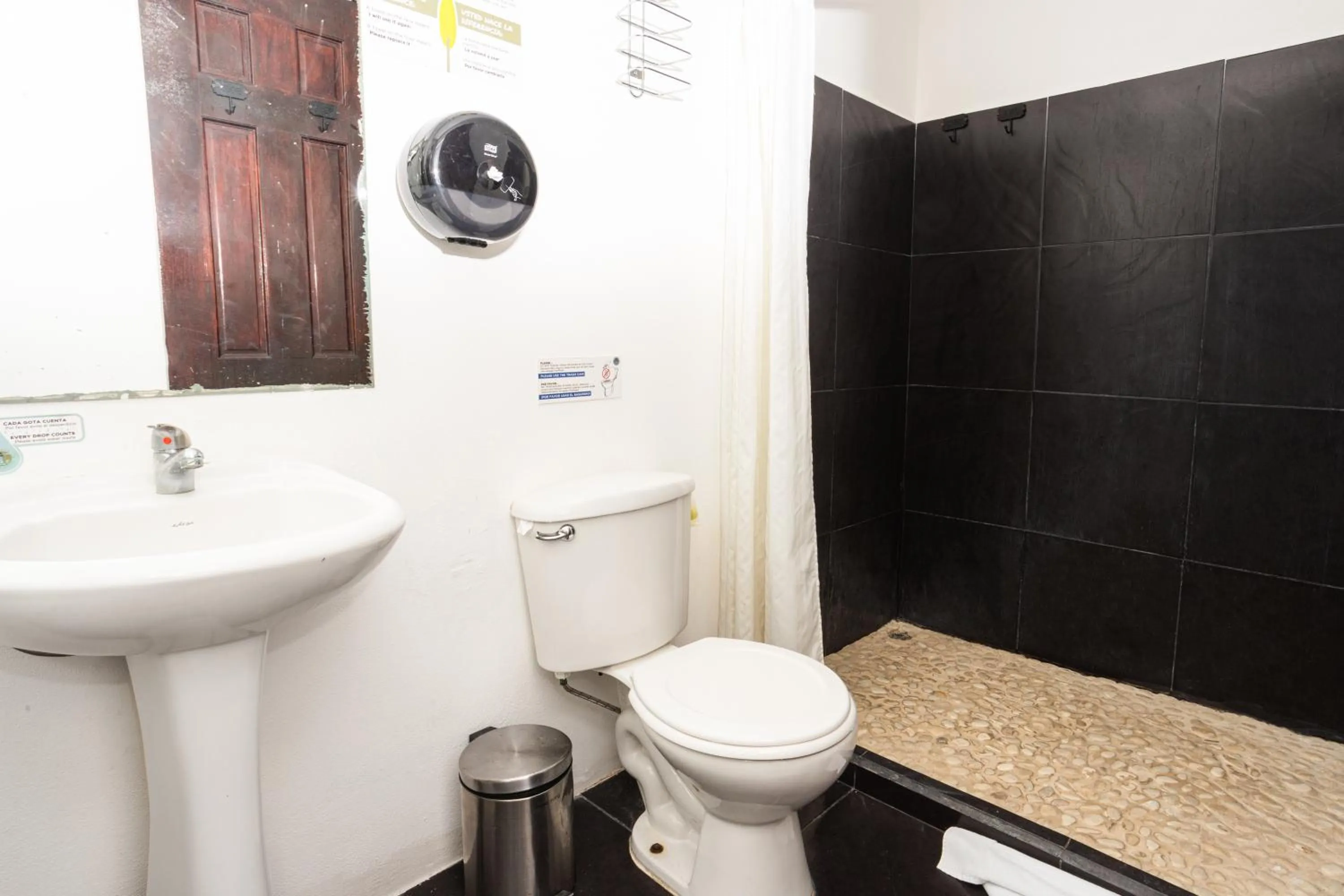 Shower in El Faro Containers Beach Hotel