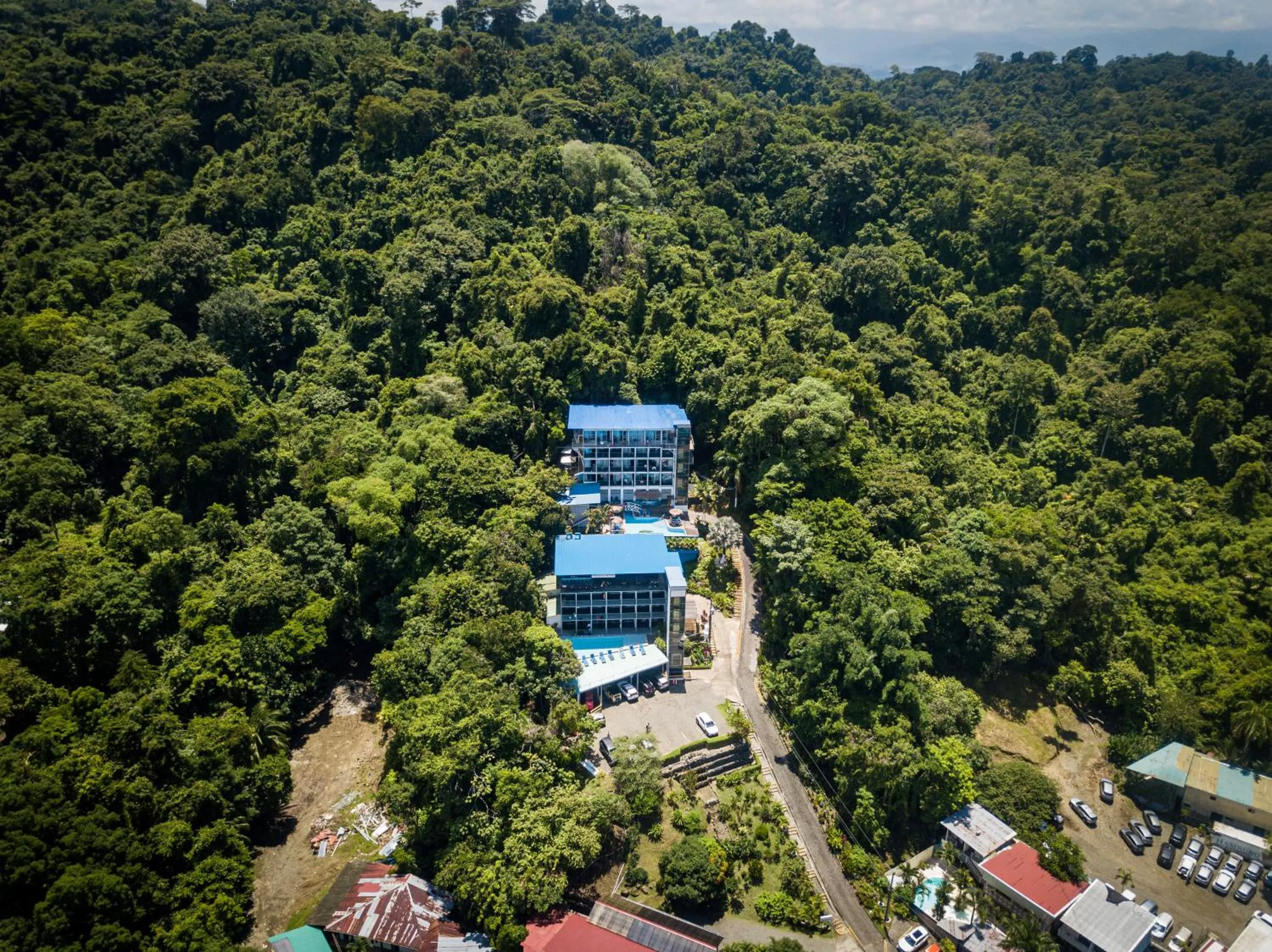 Bird's eye view in El Faro Containers Beach Hotel