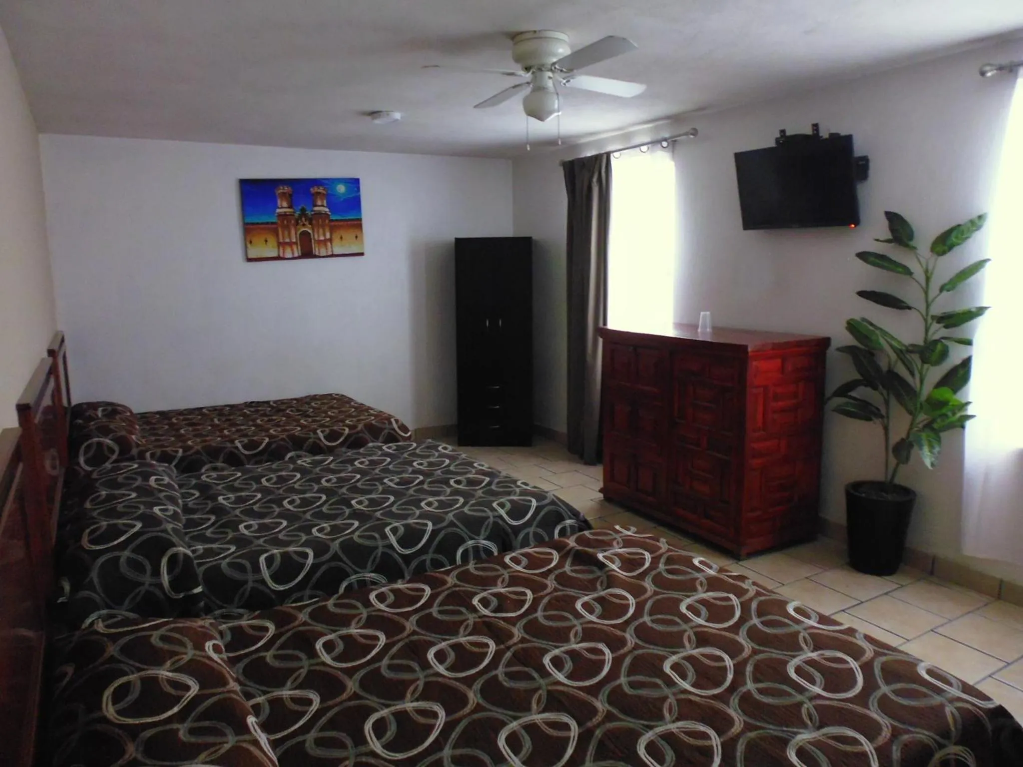 Bed in Hotel San Luis