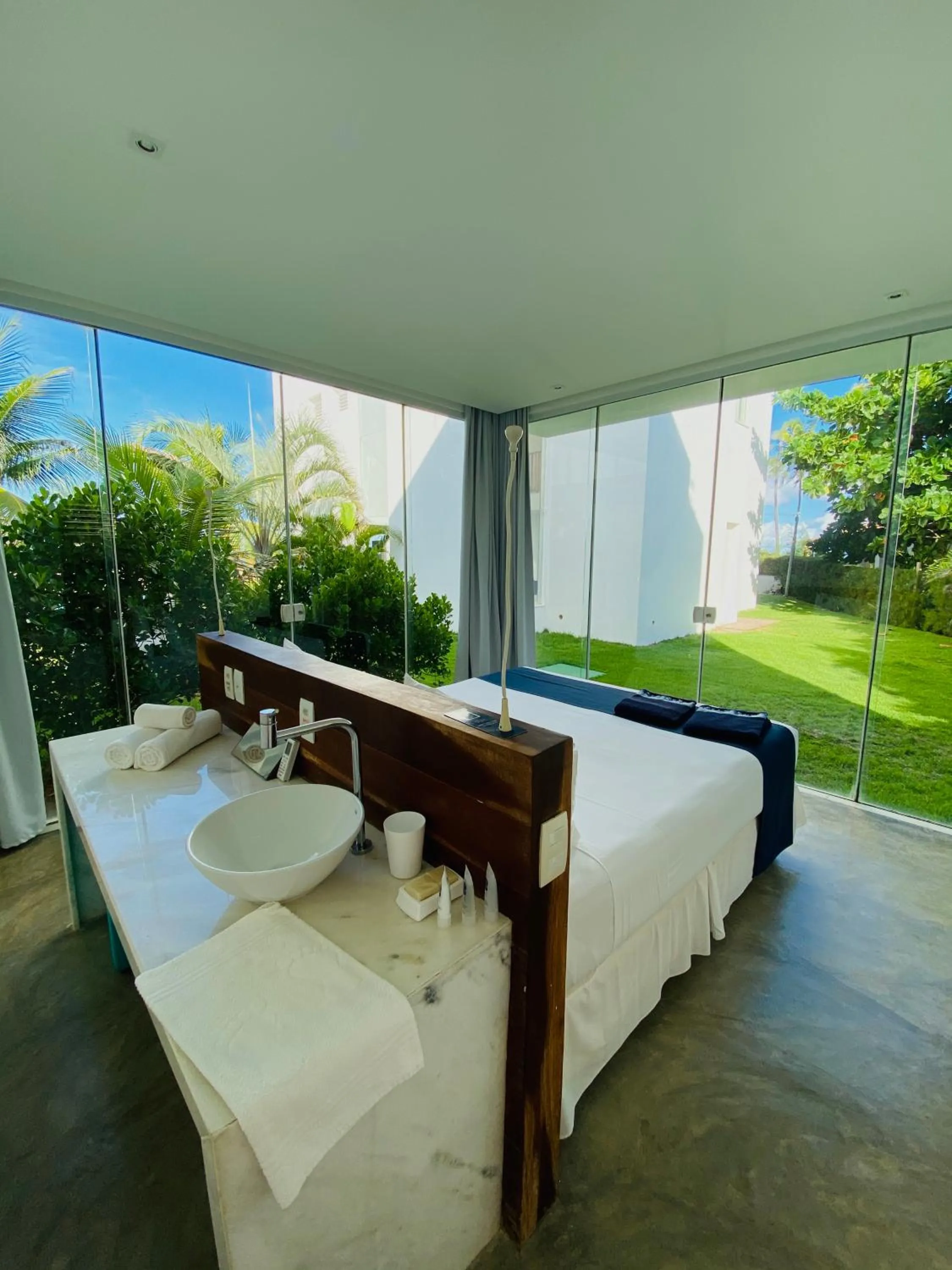 Bed in B Blue Beachouses