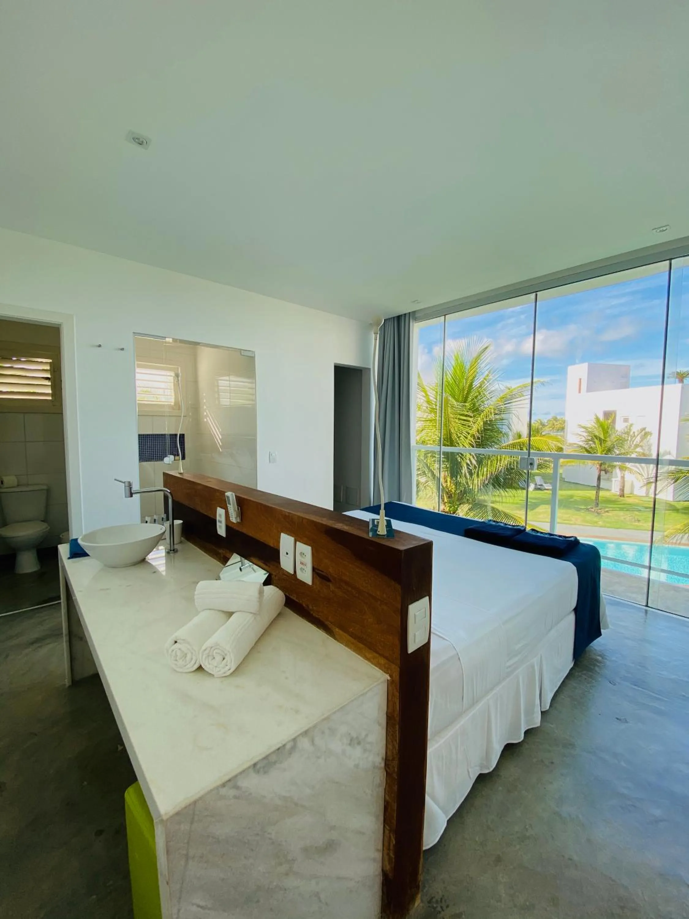 Bed in B Blue Beachouses