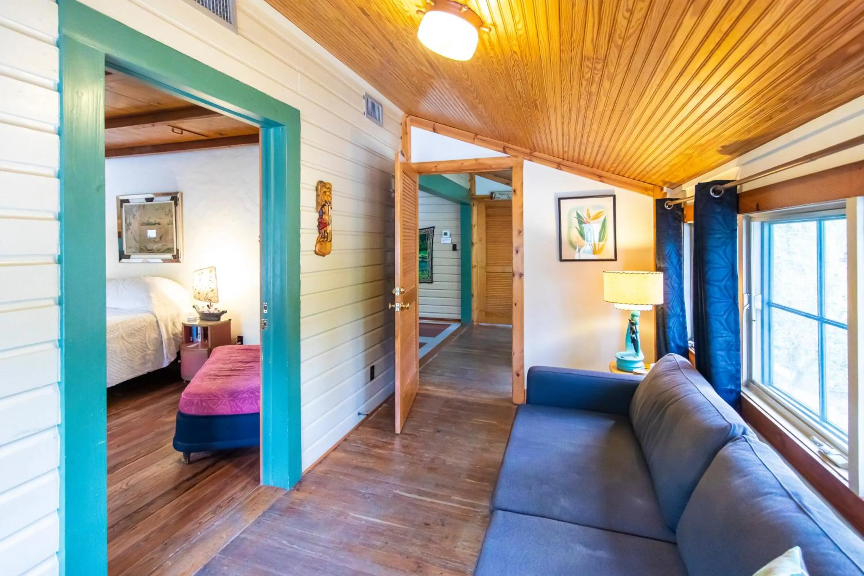 Seating area in Hibiscus Coffee & Guesthouse