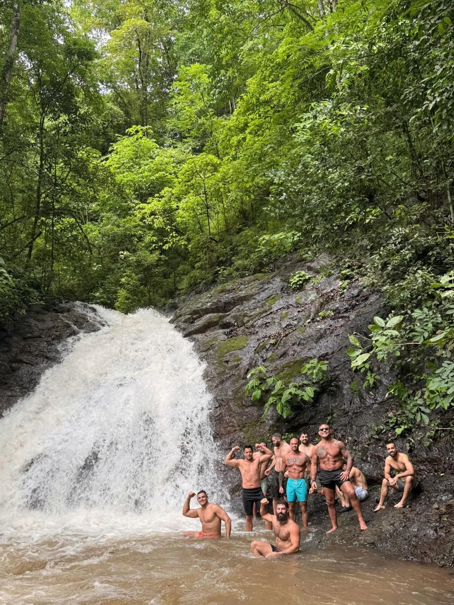 group of guests in Jungles Edge Hotel, Jiu Jitsu, Muay Thai Retreat Center
