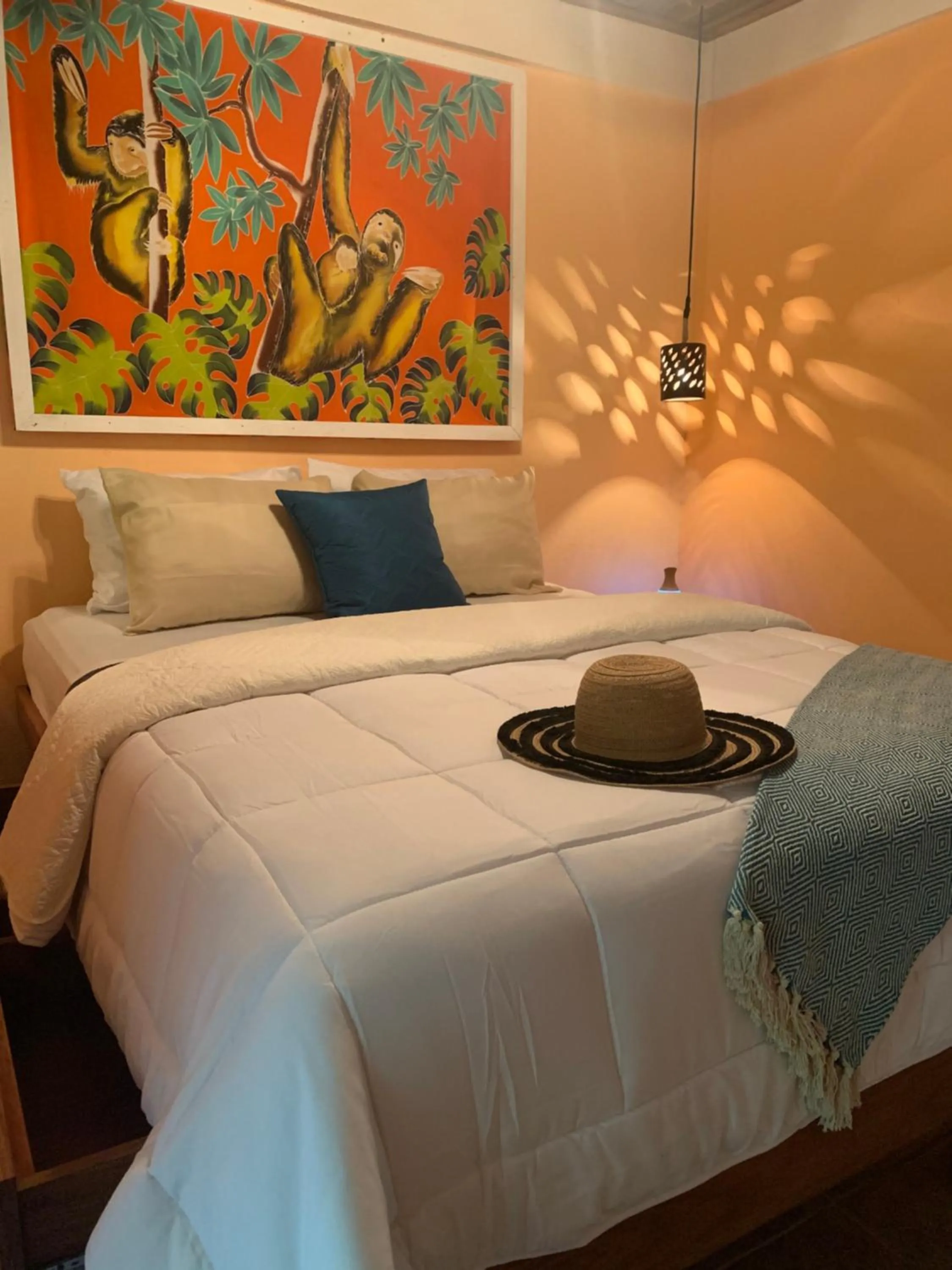 Bed in Jungles Edge Hotel, Jiu Jitsu, Muay Thai Retreat Center