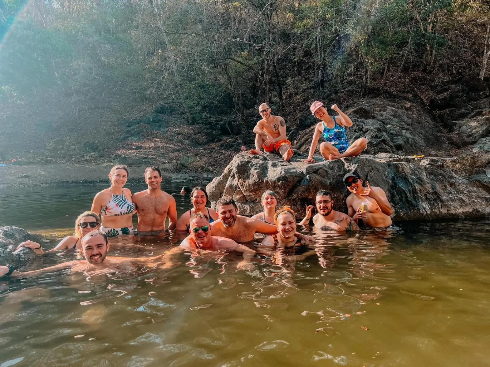group of guests in Jungles Edge Hotel, Jiu Jitsu, Muay Thai Retreat Center