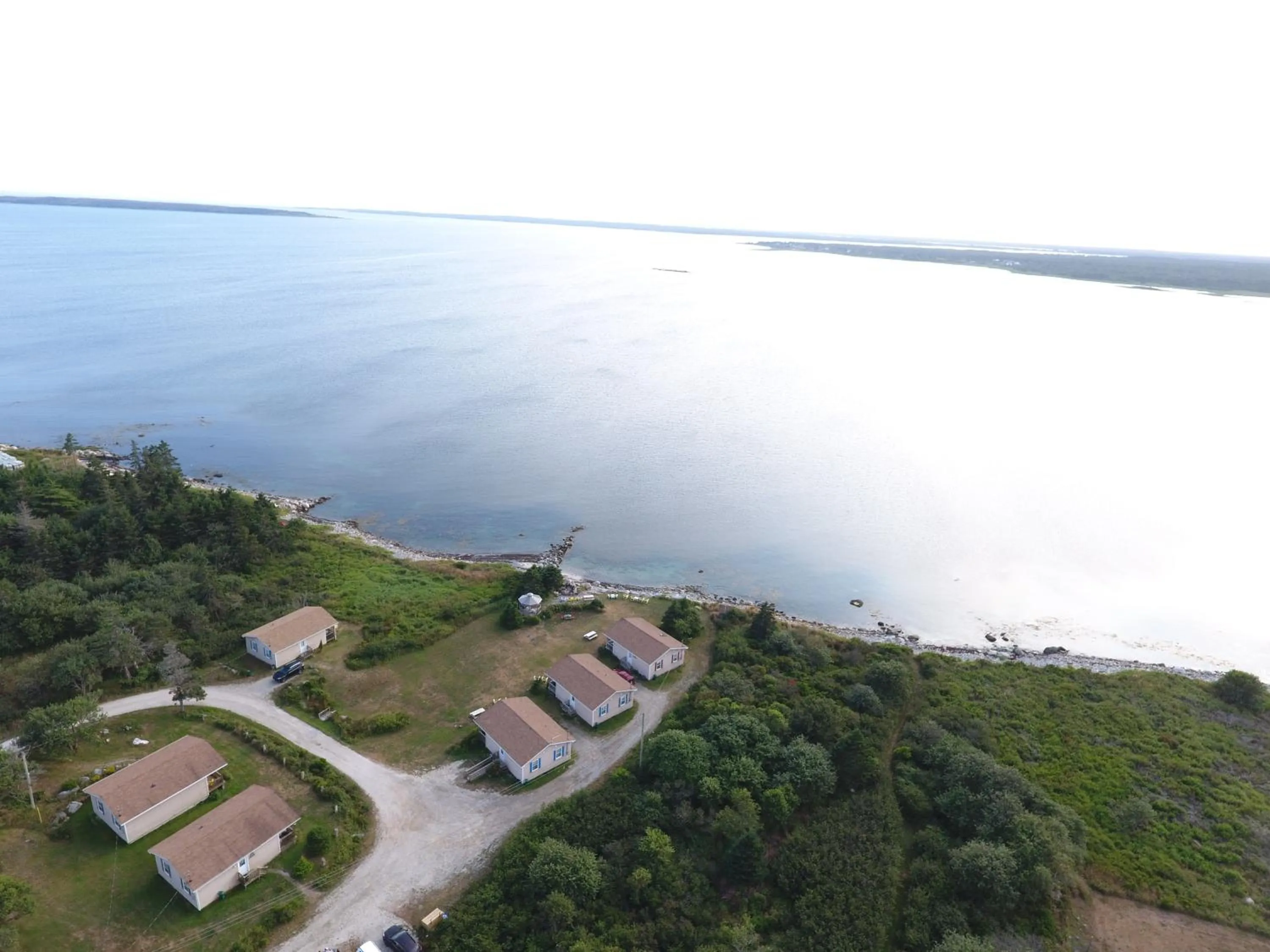 Bird's eye view in Whispering Waves Cottages