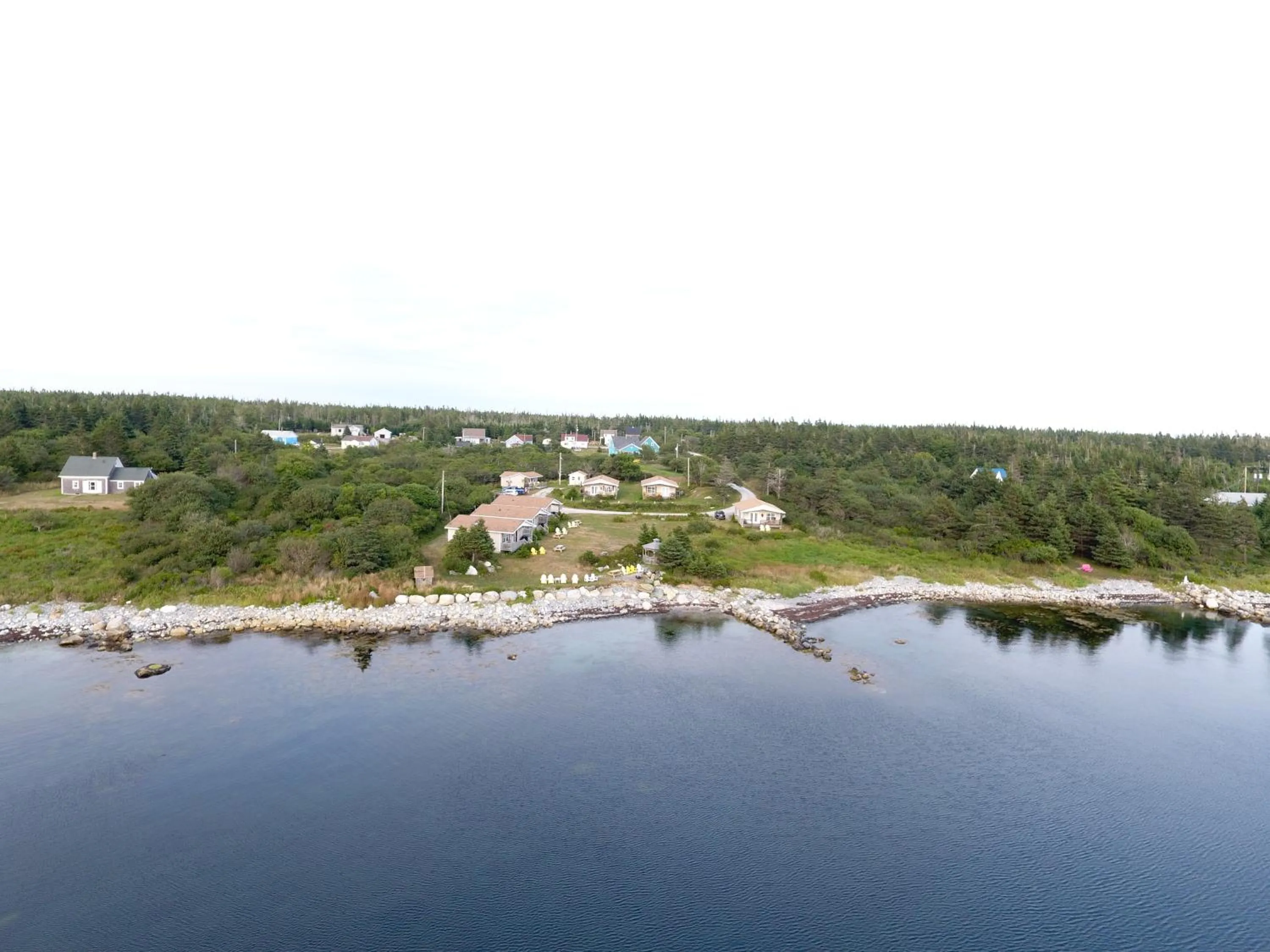Bird's eye view in Whispering Waves Cottages
