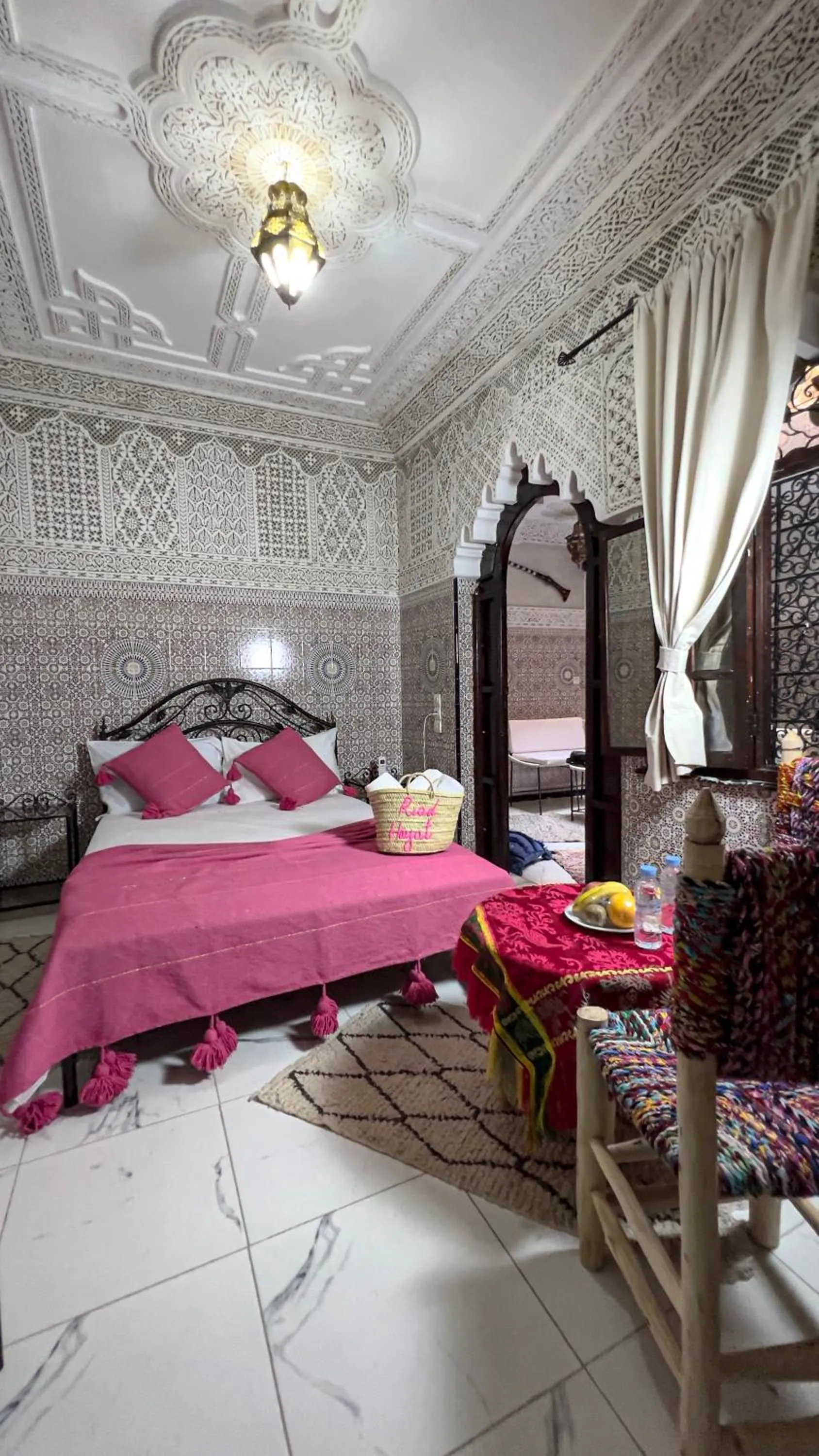 Bed in Riad Hayat