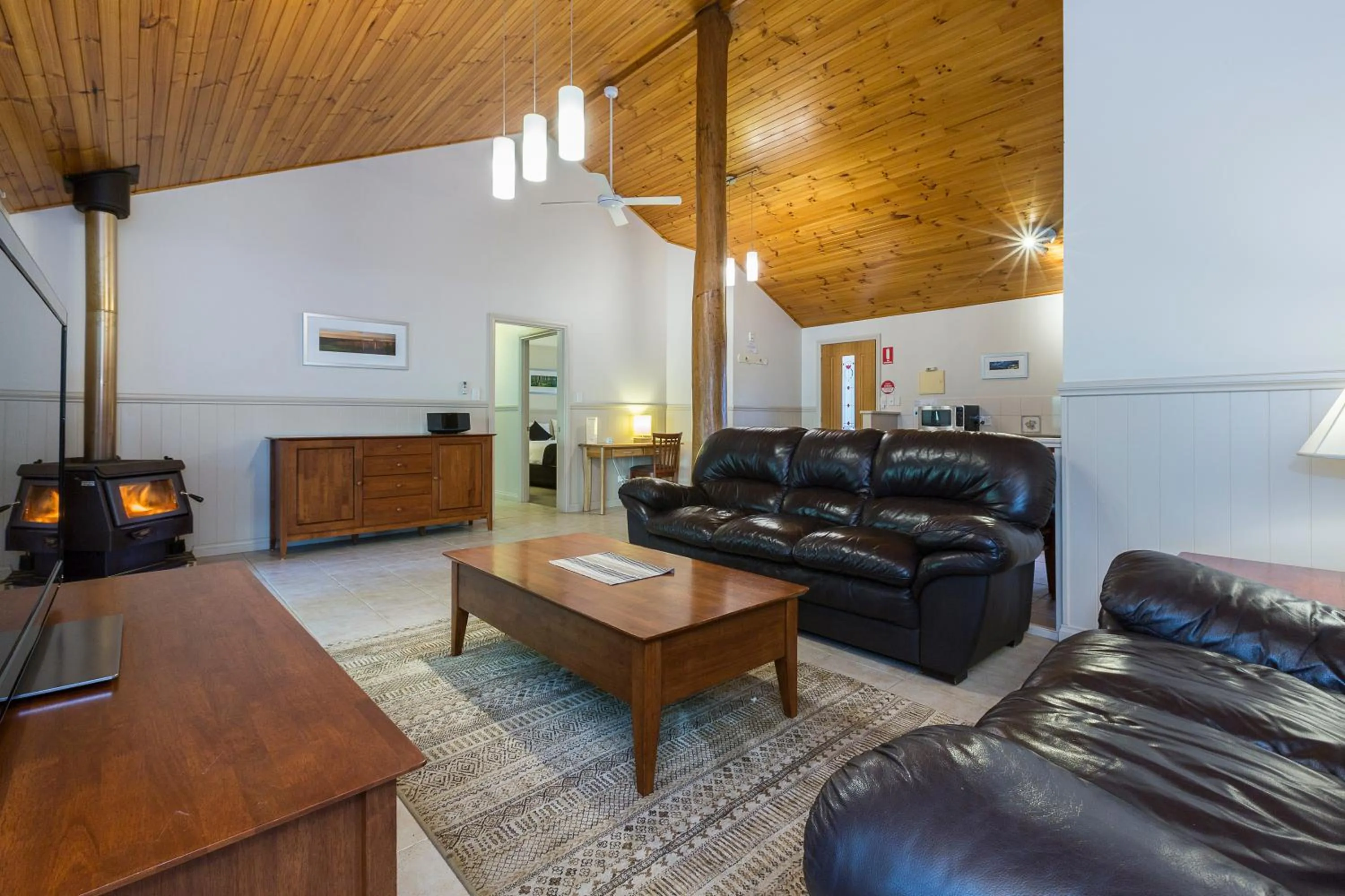 Living room in Bushy Lake Chalets
