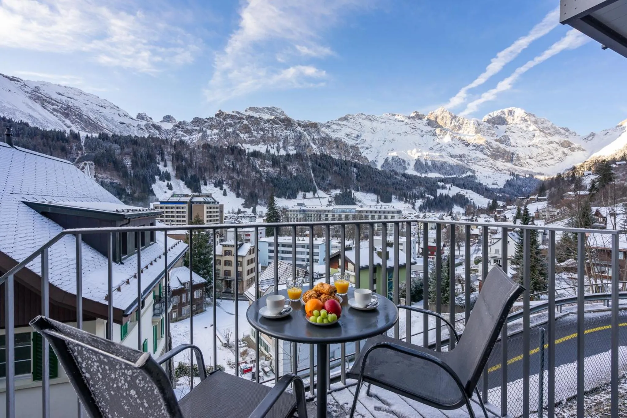 Balcony/Terrace in Swiss Hotel Apartments - Engelberg