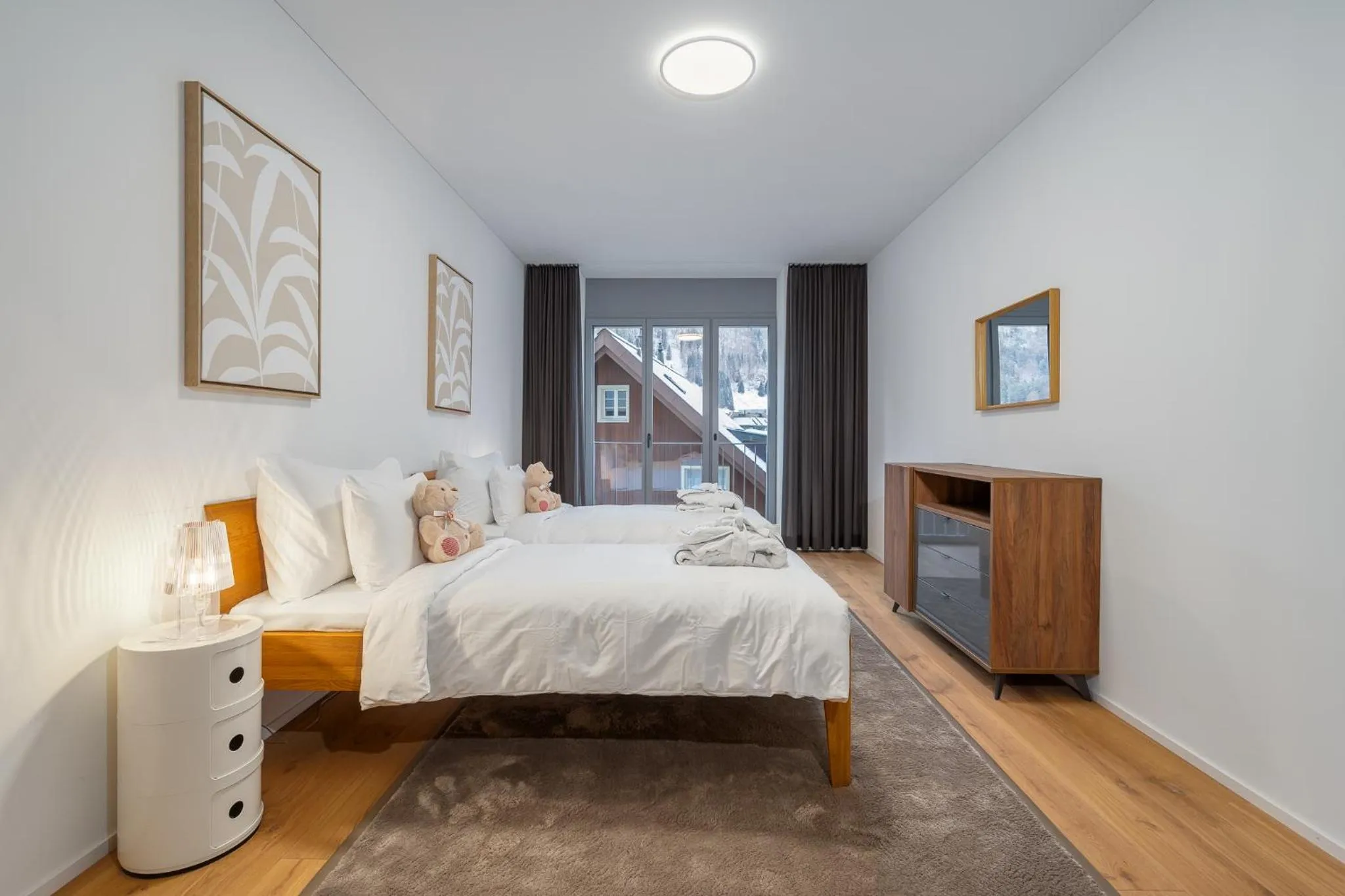 Bedroom in Swiss Hotel Apartments - Engelberg