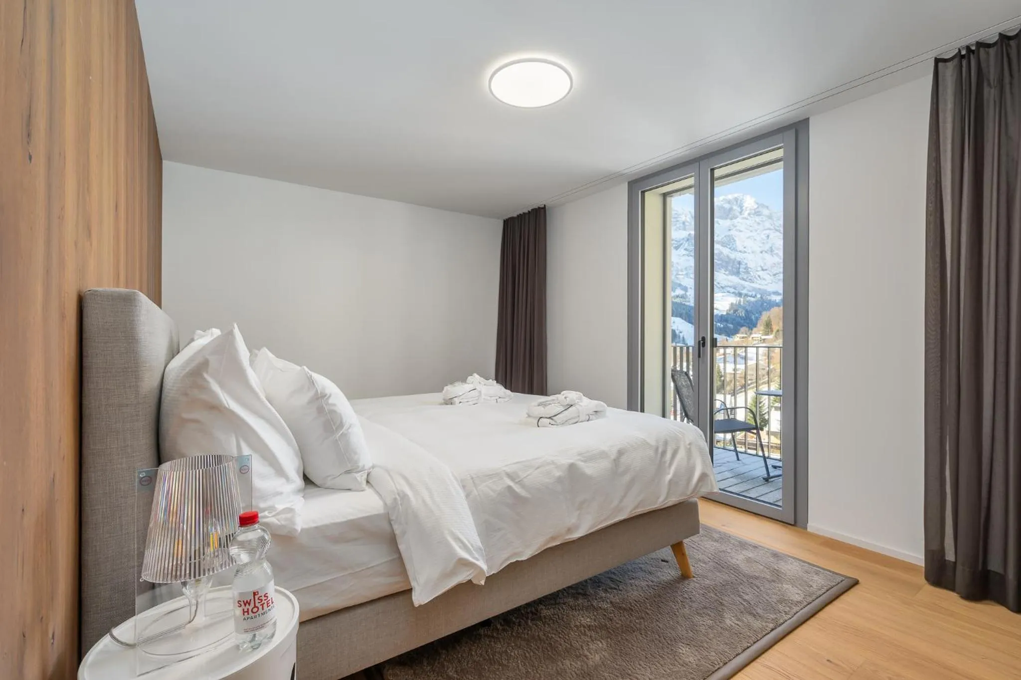 Bedroom in Swiss Hotel Apartments - Engelberg