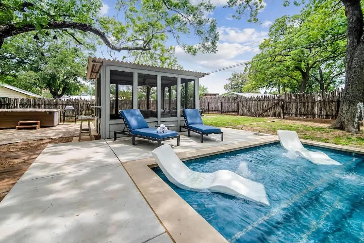 Swimming pool in Backyard Oasis w/Pool, Hot-Tub, Grill & Fire Pit!