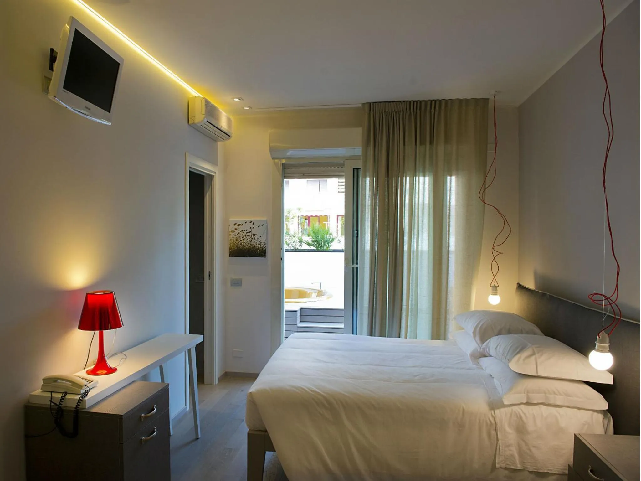 Bedroom, Bed in Hotel Parco