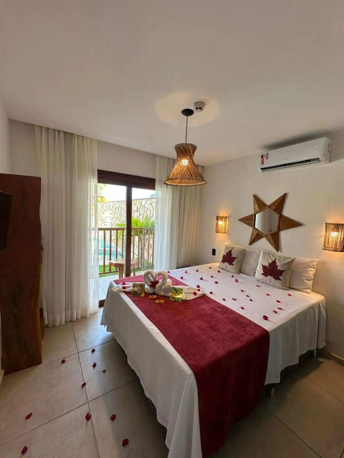 Bed in Pousada Deu Praia Maragogi