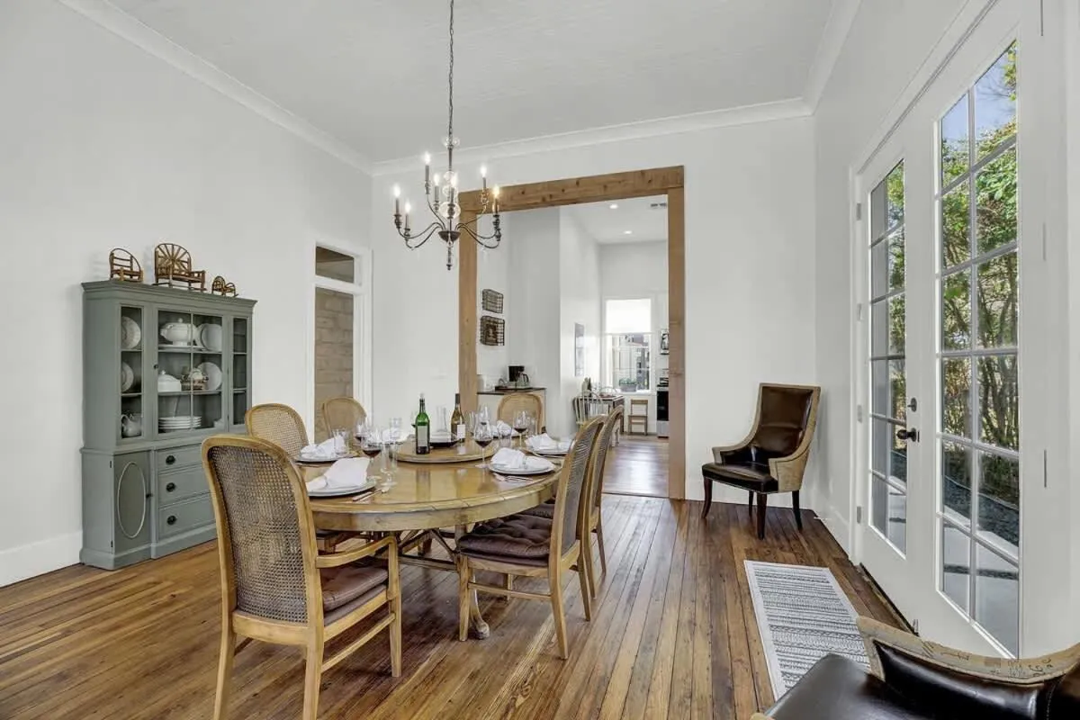 Dining area in New! Luxurious Home with Wine Cellar & Firepit!
