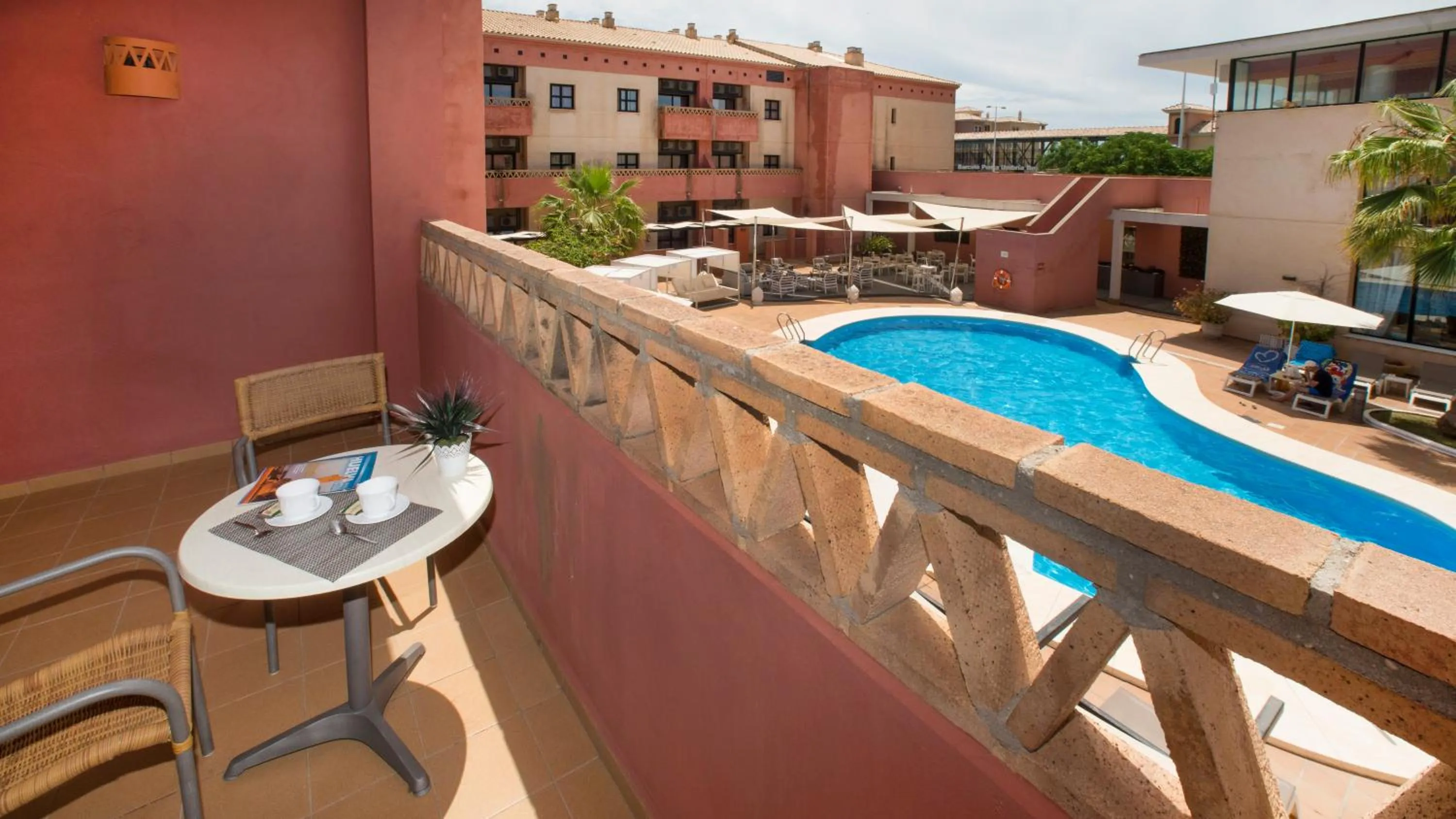 Balcony/Terrace in Leo Punta Umbría - Adults Only