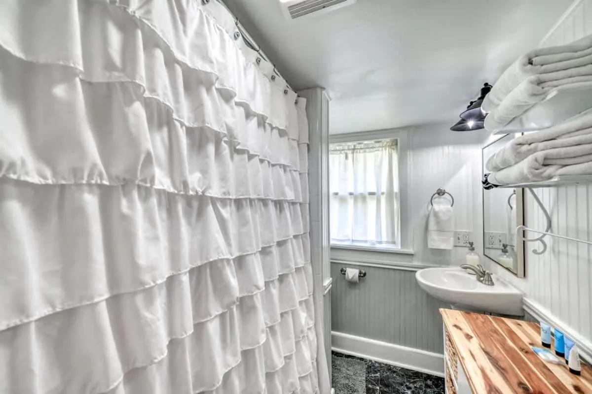 Bathroom in Charming Cottage Near Main with Patio&FirePit!!