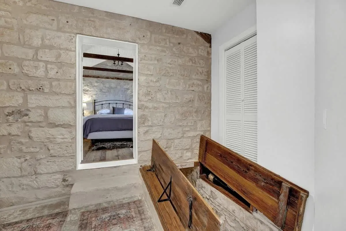 Bed in The Homestead Main House