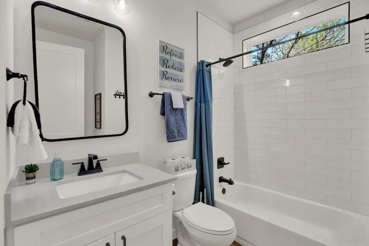 Toilet in Stunning Lake Home with Pool-Beach-Gym-Boat Access